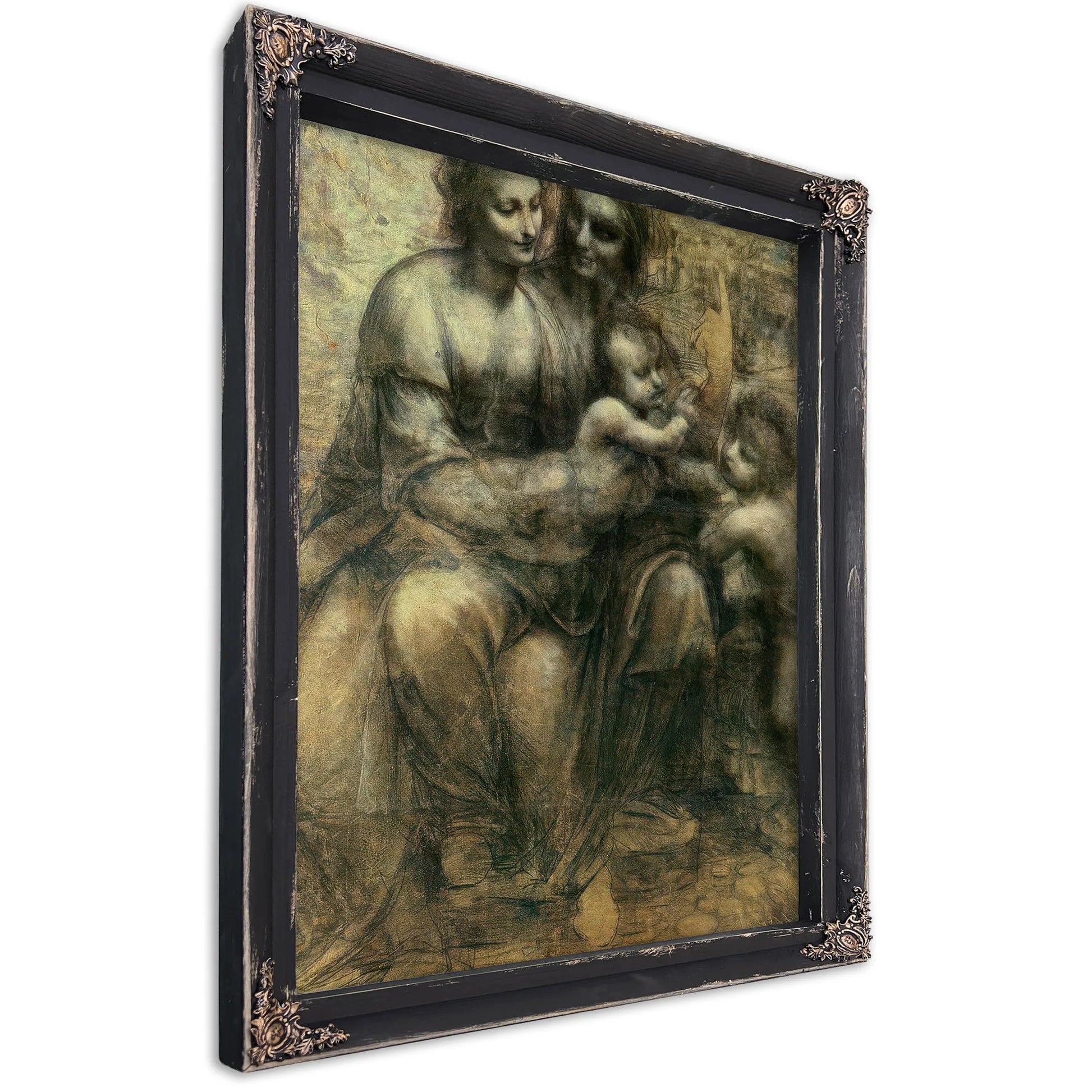 The Virgin And Child With Ss. Anne And John The Baptist By Leonardo Da Vinci Fine Art Print
