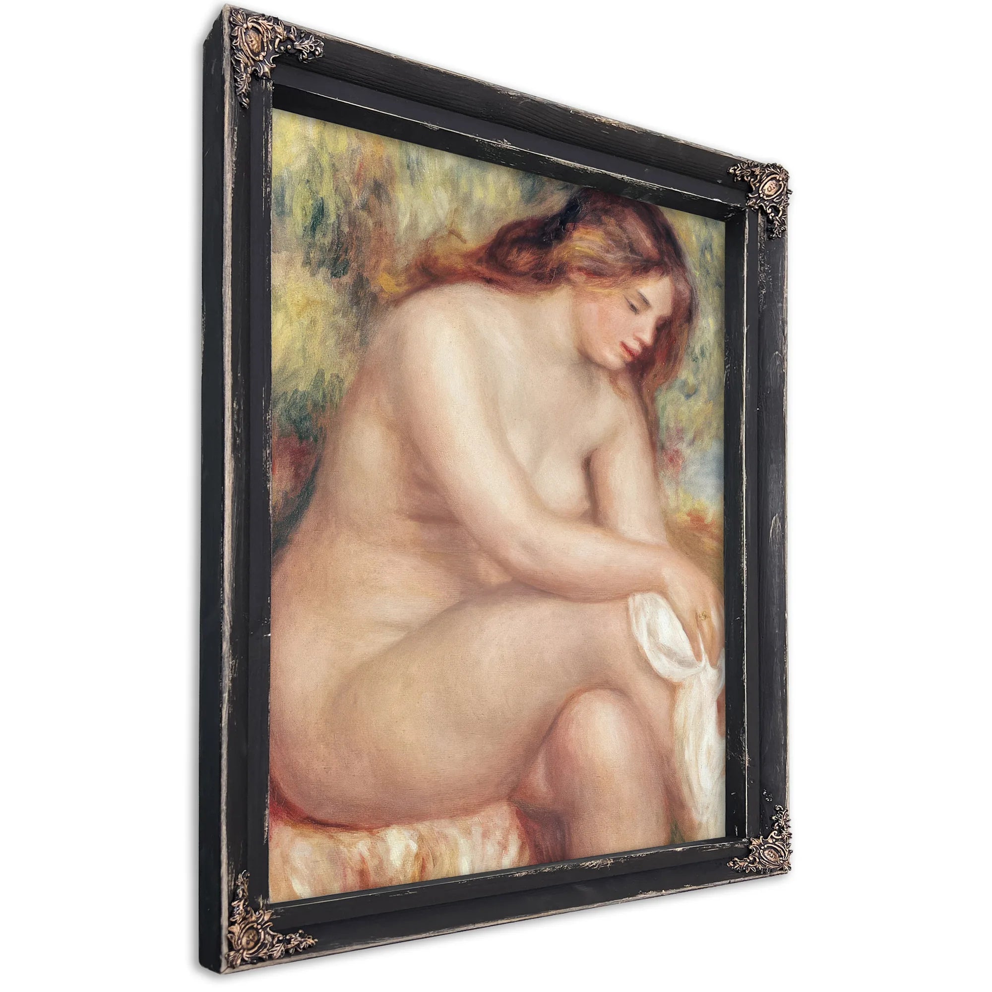 Bather Drying Herself By Pierre Auguste Renoir Fine Art Print