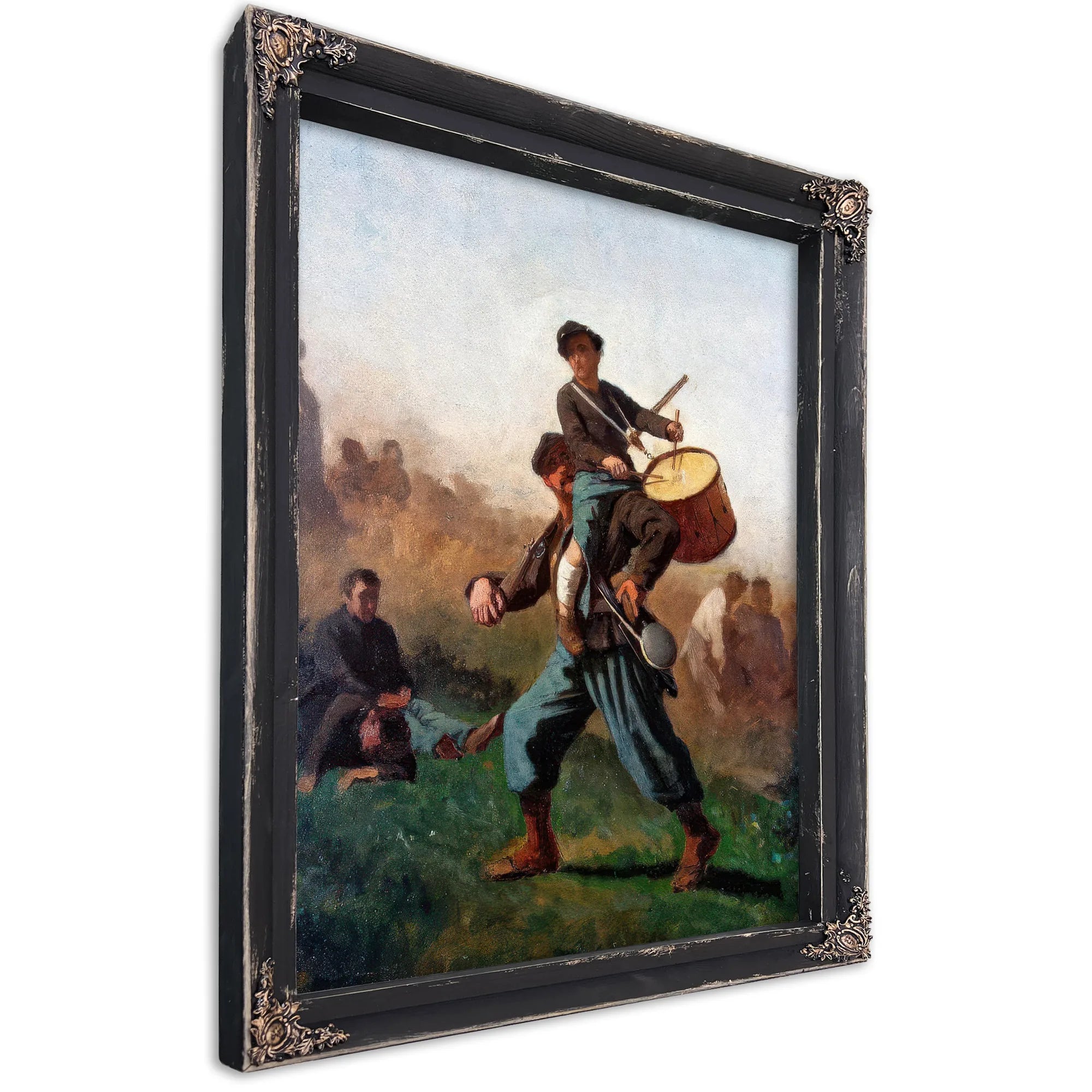 Study For The Wounded Drummer Boy By Eastman Johnson Fine Art Print