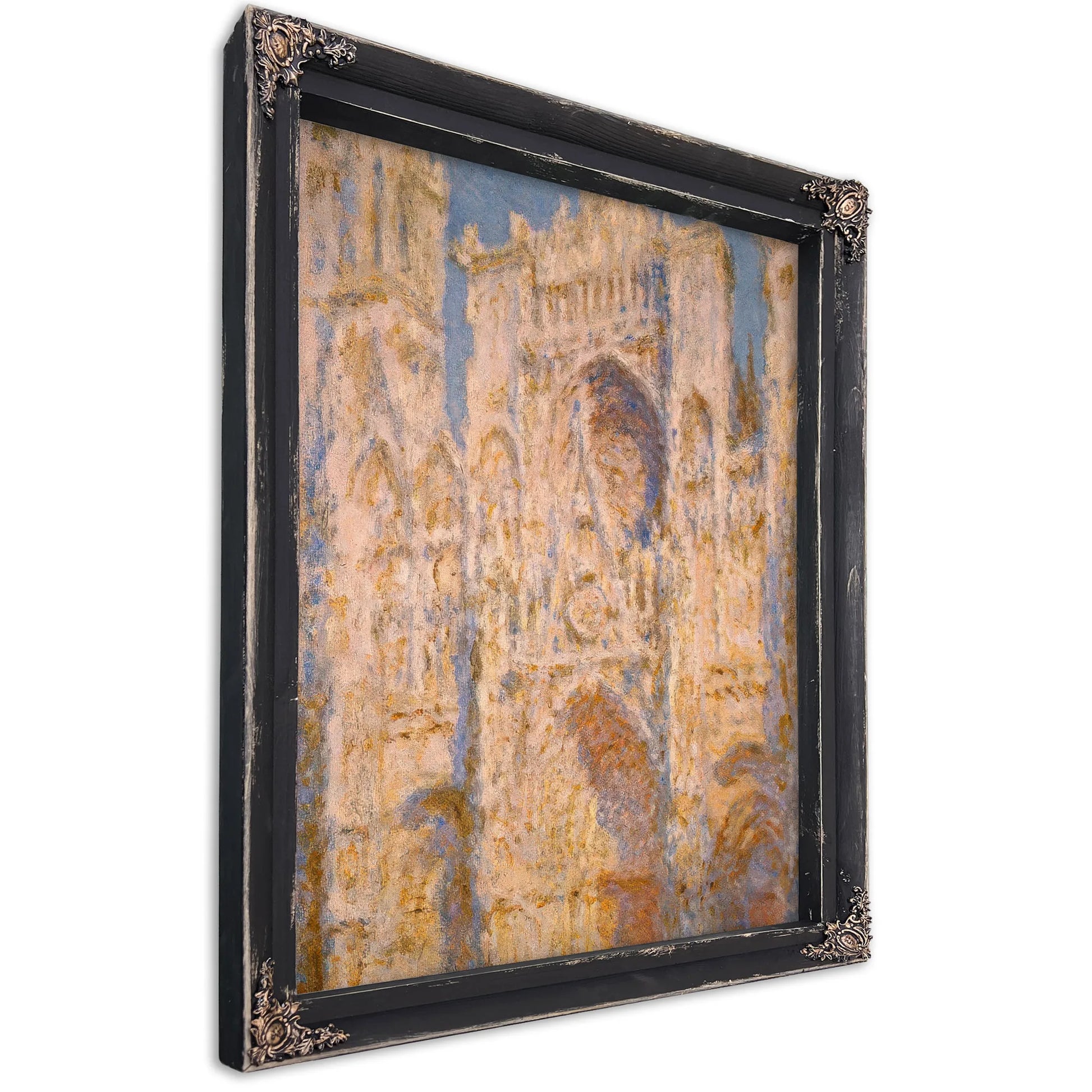 Rouen Cathedral West Facade Sunlight By Claude Monet Fine Art Print
