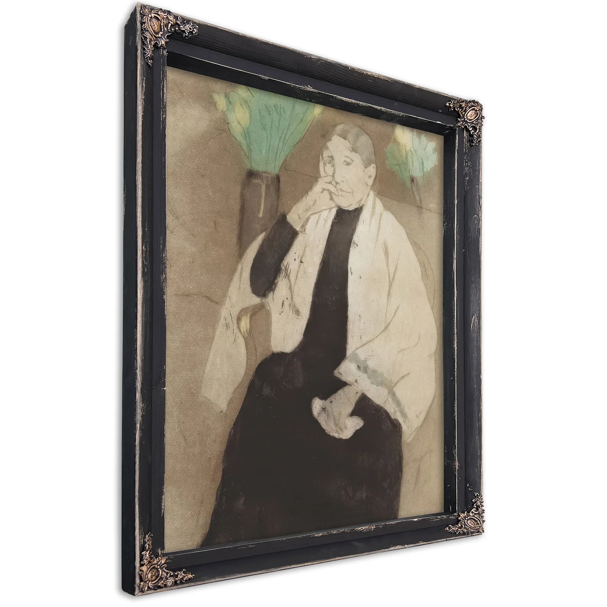 Portrait Of The Artist's Mother By Mary Cassatt Fine Art Print