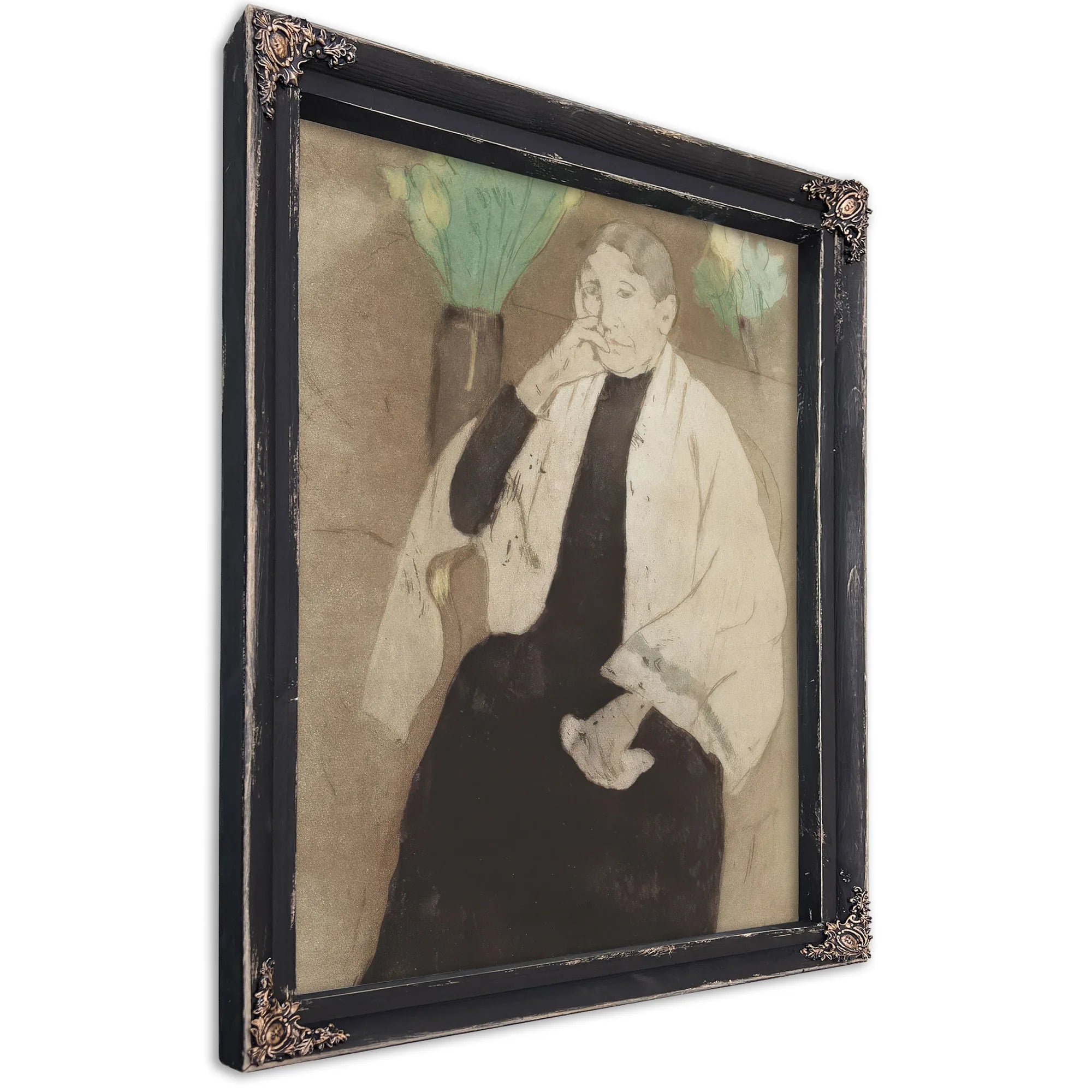 Portrait Of The Artist's Mother By Mary Cassatt Fine Art Print