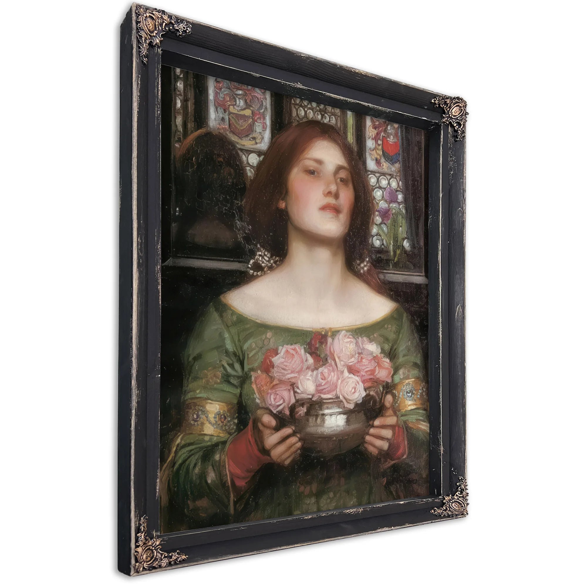 Gather Ye Rosebuds While Ye May By John Waterhouse Fine Art Print