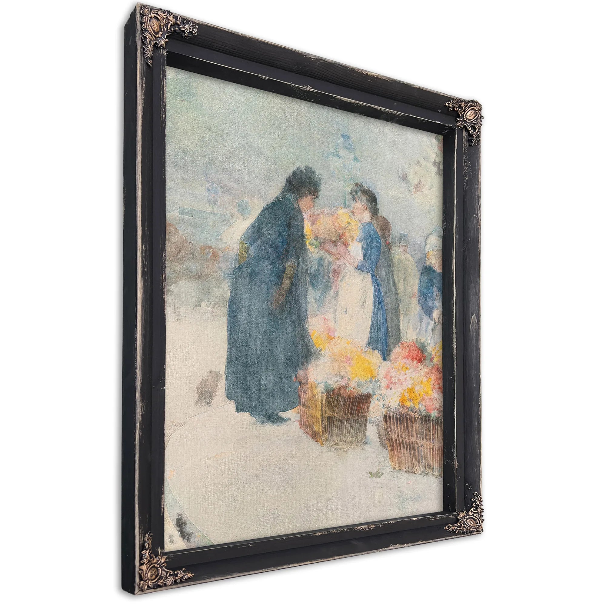 The Flower Seller By Childe Hassam Fine Art Print