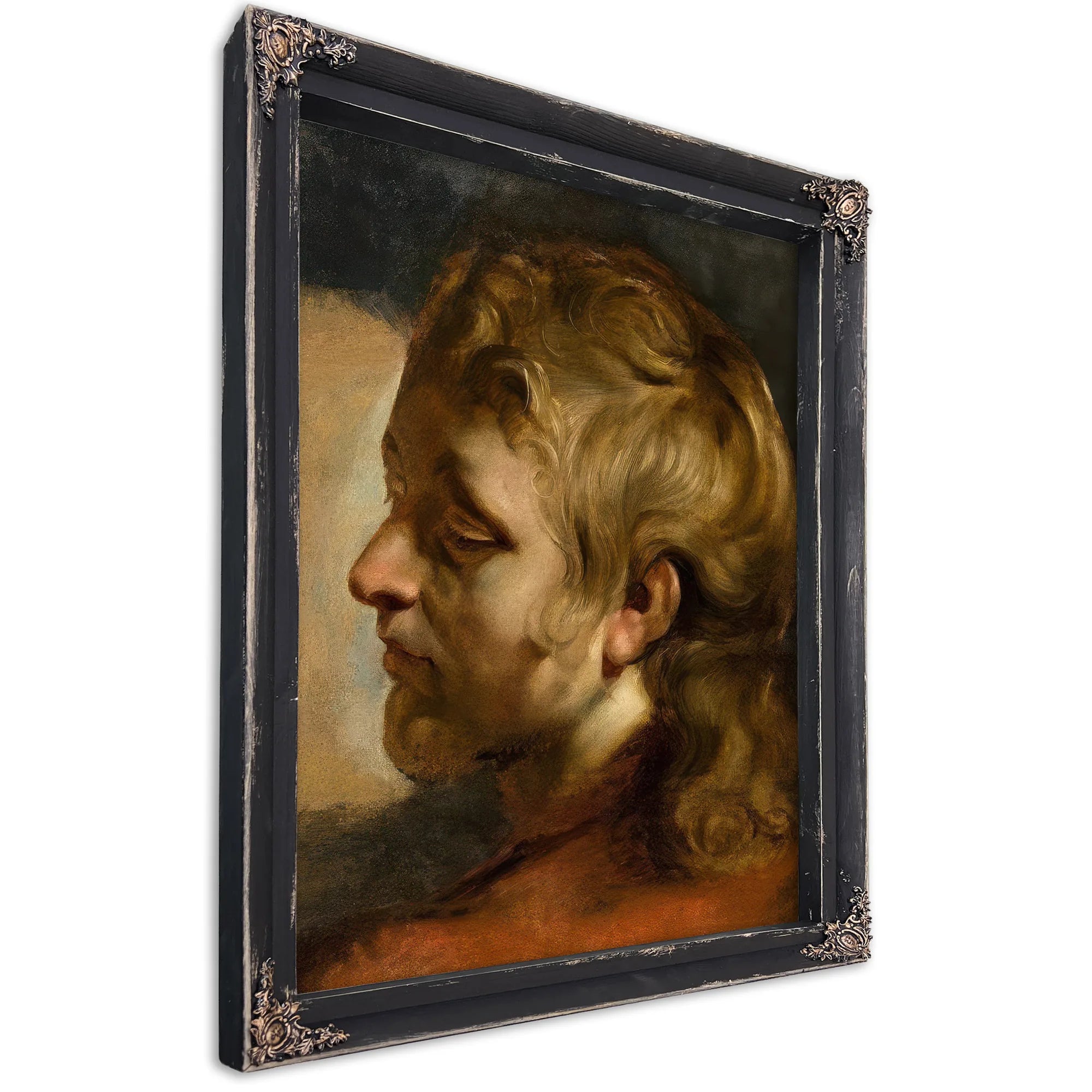 Study For Head Of Saint John The Evangelist By Peter Paul Rubens Fine Art Print