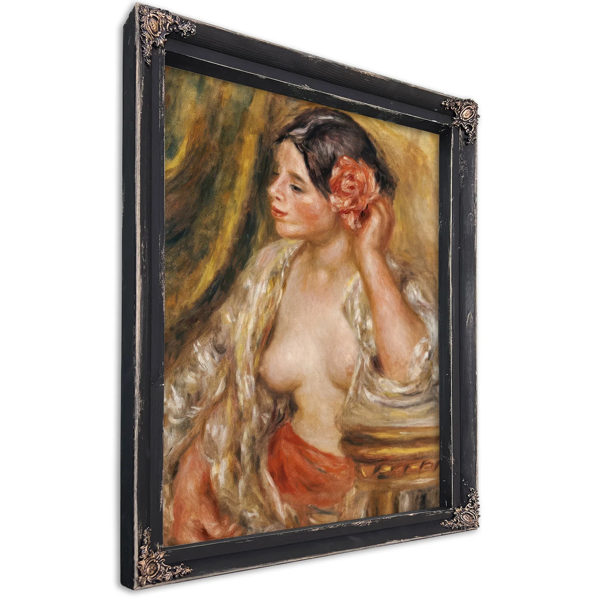 Gabrielle A Sa Coiffure By Pierre Auguste Renoir Fine Art Print