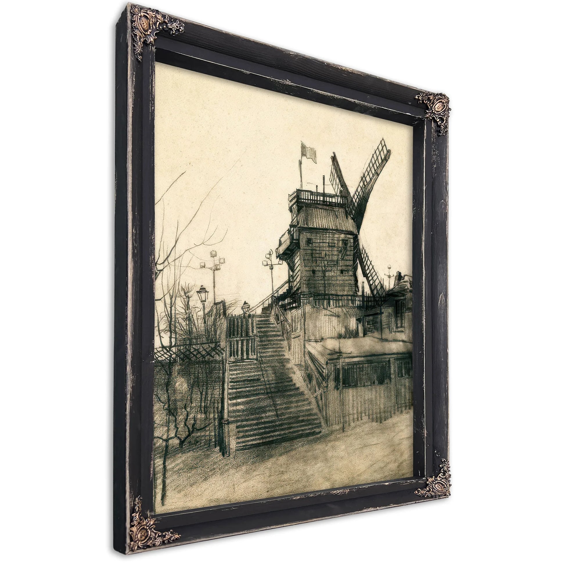 Moulin De La Galette By Vincent Van Gogh Fine Art Print