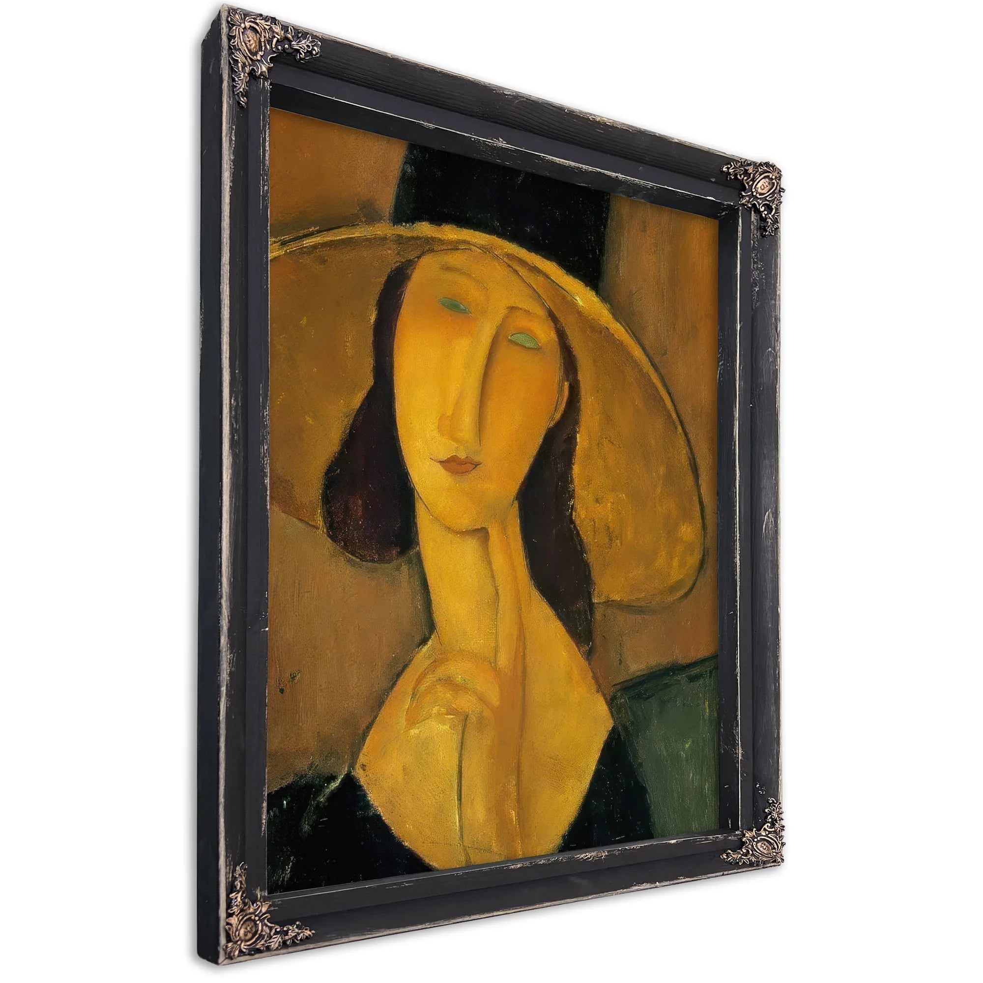 Portrait Of Woman In Hat 1917 By Amedeo Modigliani Fine Art Print