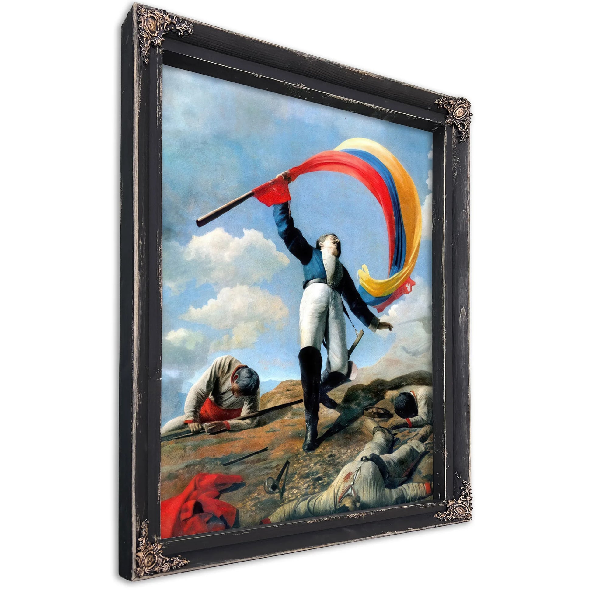 The Death Of Girardot In Barbula 1883 By Cristobal Rojas Poleo Fine Art Print