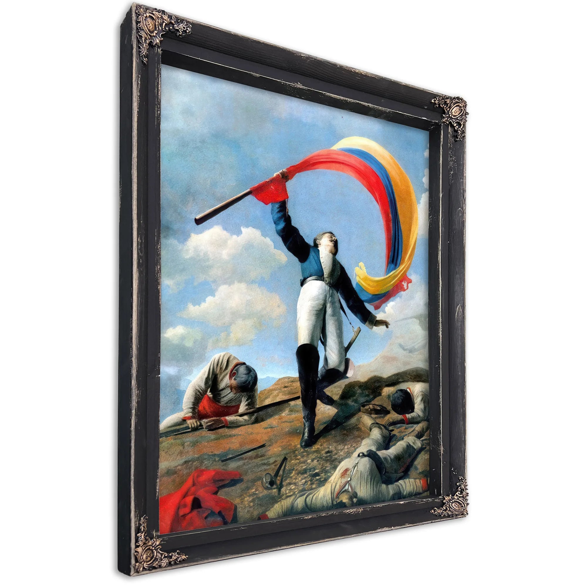 The Death Of Girardot In Barbula 1883 By Cristobal Rojas Poleo Fine Art Print