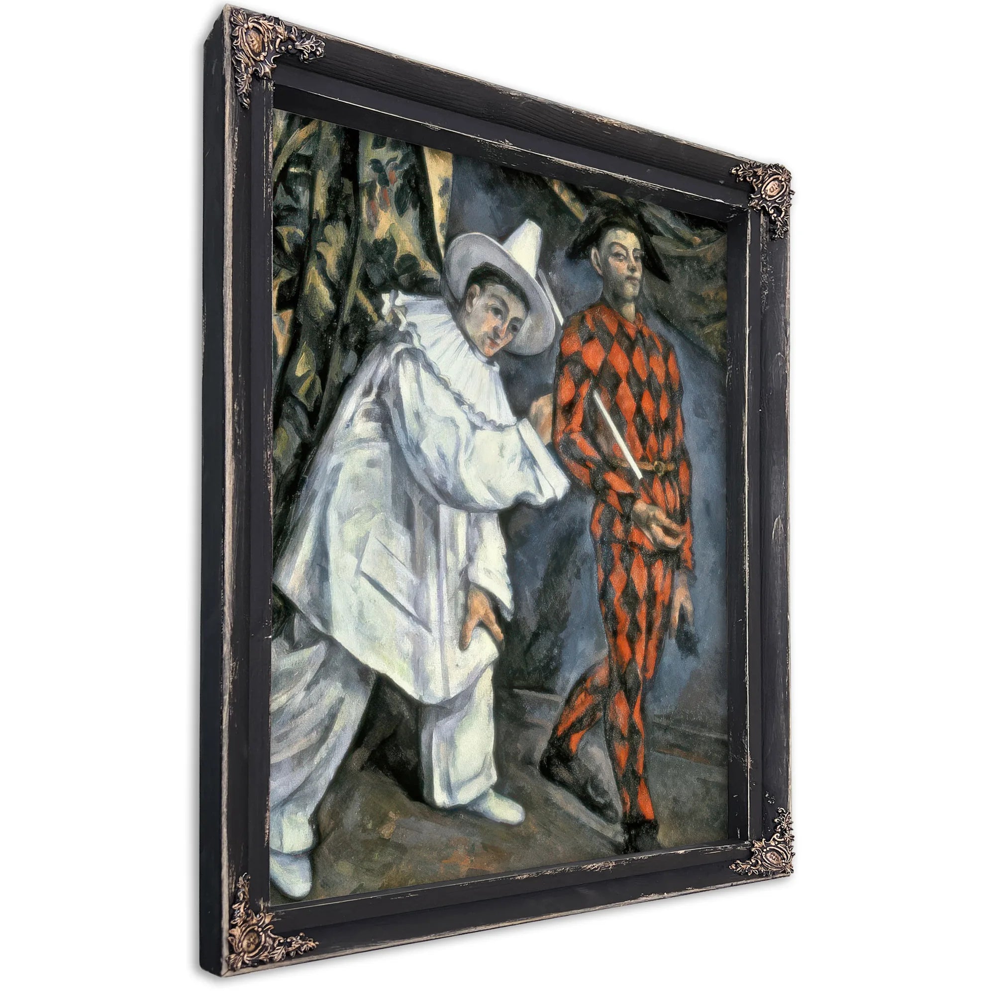Pierrot And Harlequin (Mardi Gras) 1 By Paul Cezanne Fine Art Print