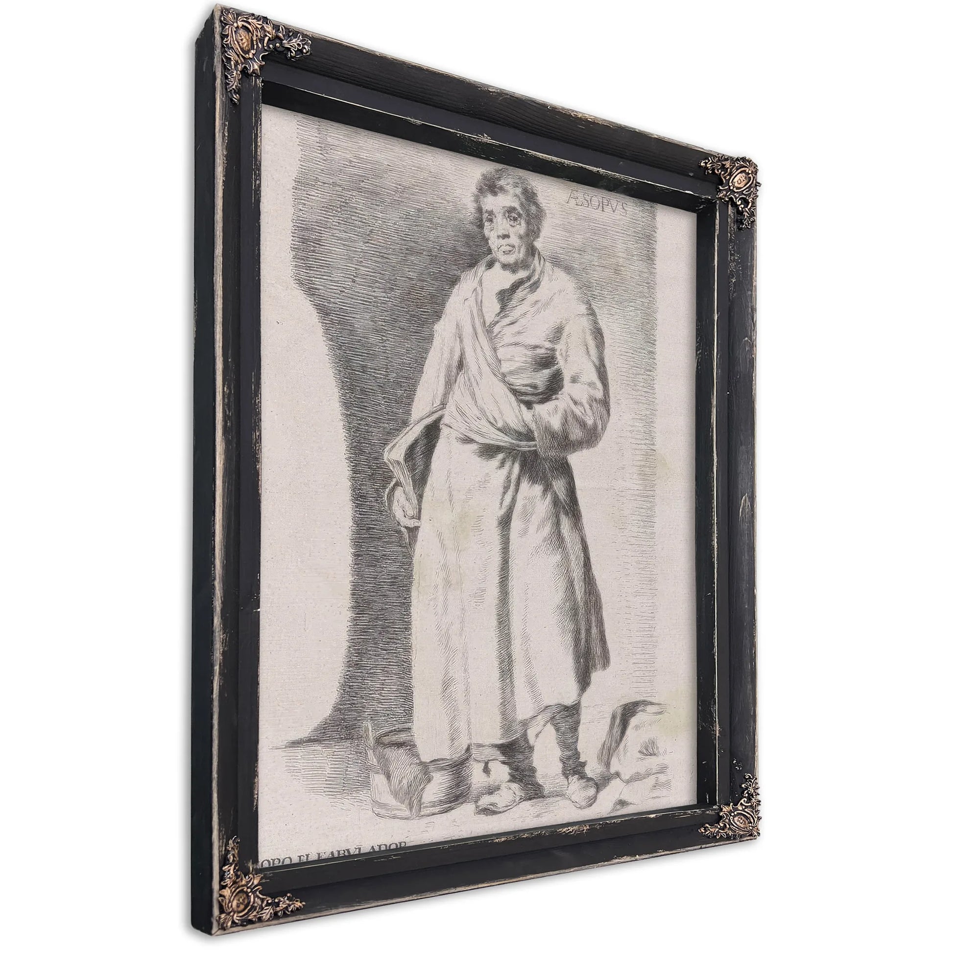 Aesopus By Francisco De Goya Fine Art Print