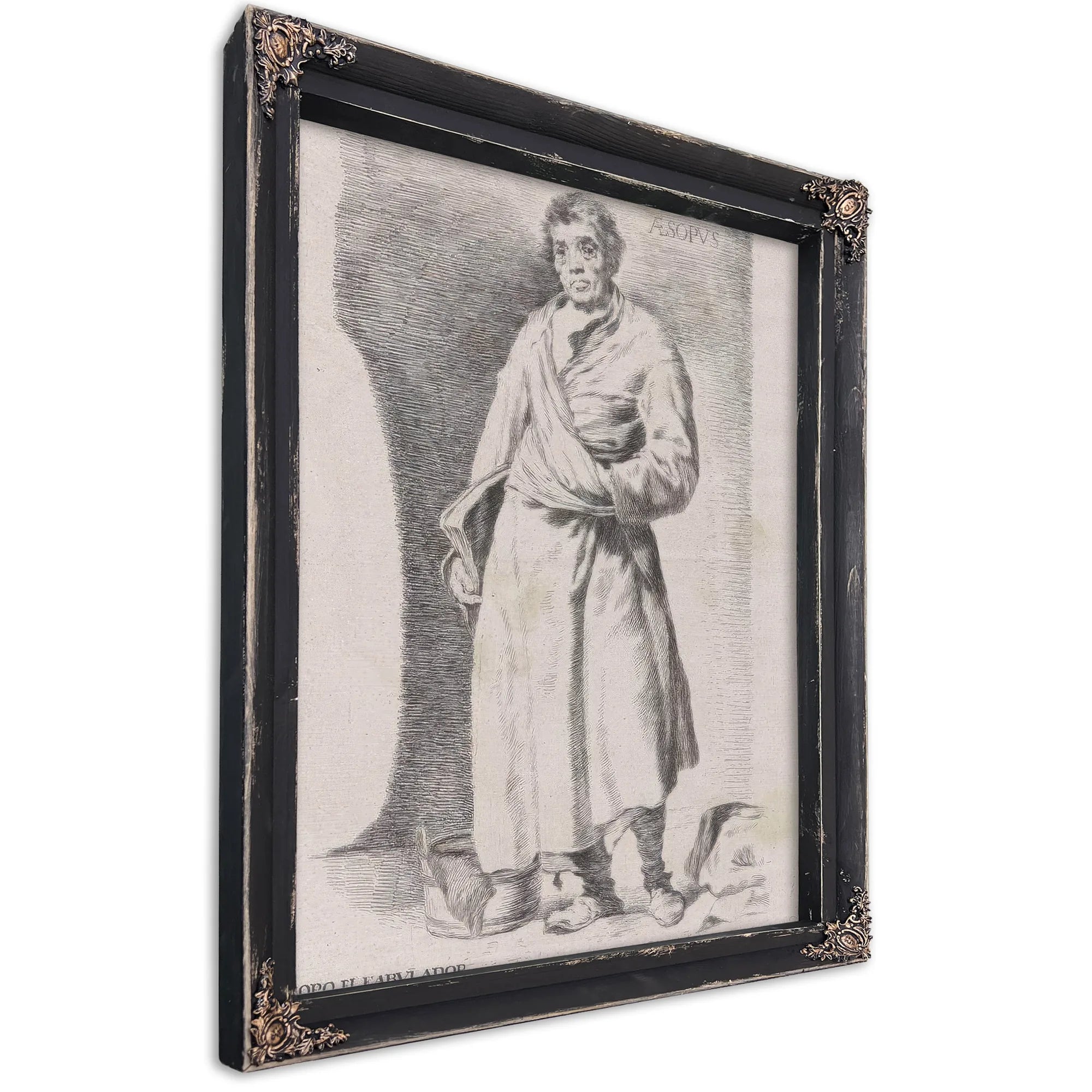 Aesopus By Francisco De Goya Fine Art Print