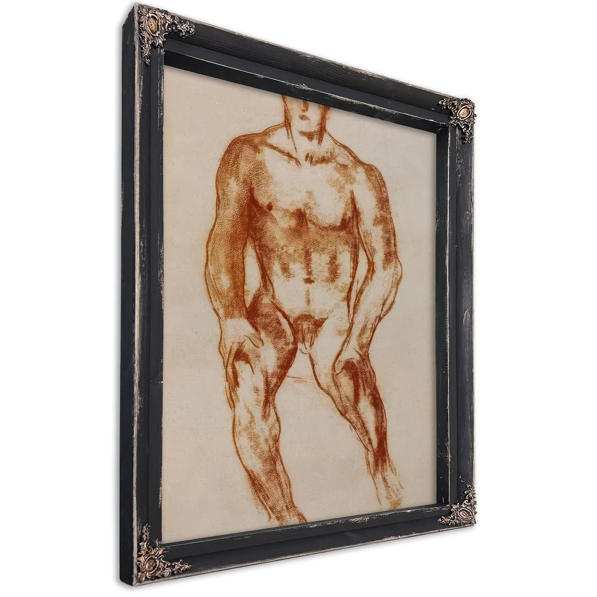Seated Male Nude By Marsden Hartley Fine Art Print