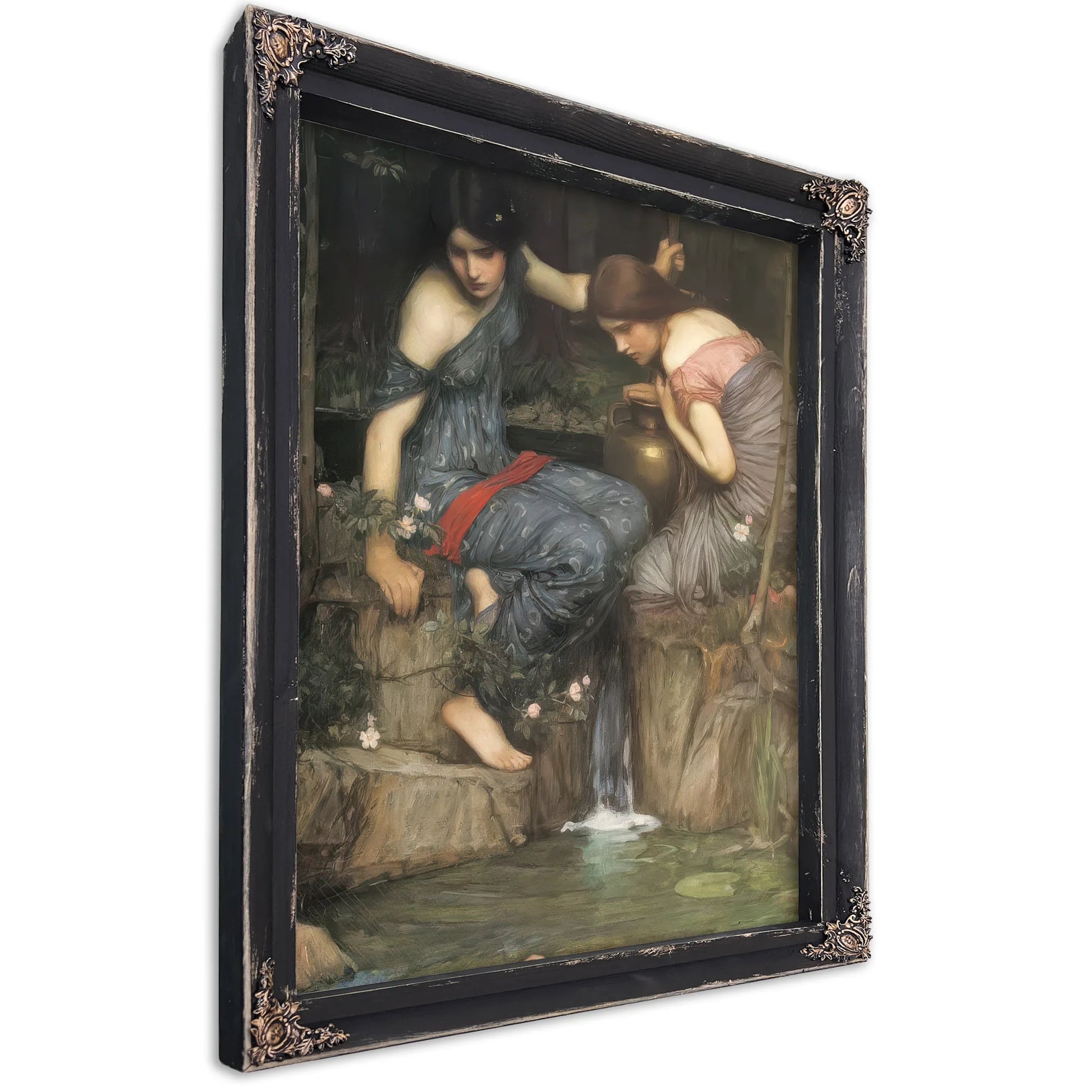 Nymphs Finding The Head Of Orpheus By John Waterhouse Fine Art Print