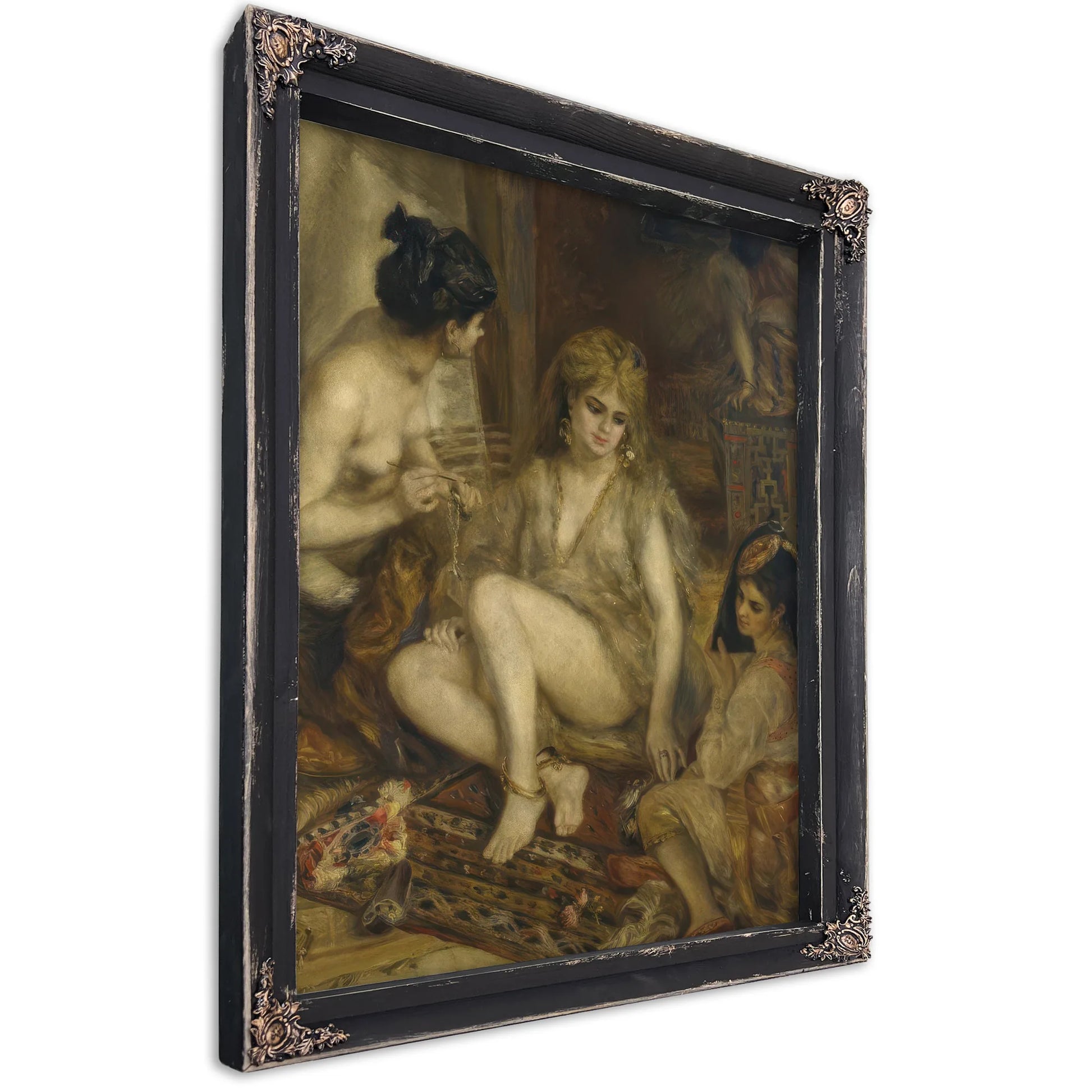 Parisiennes In Algerian Costume Or Harem By Pierre Auguste Renoir Fine Art Print