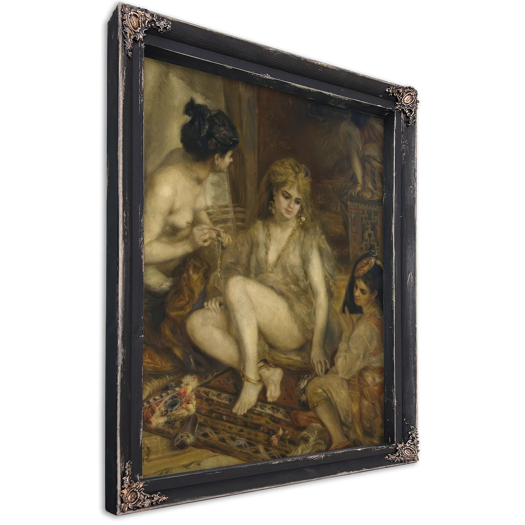 Parisiennes In Algerian Costume Or Harem By Pierre Auguste Renoir Fine Art Print