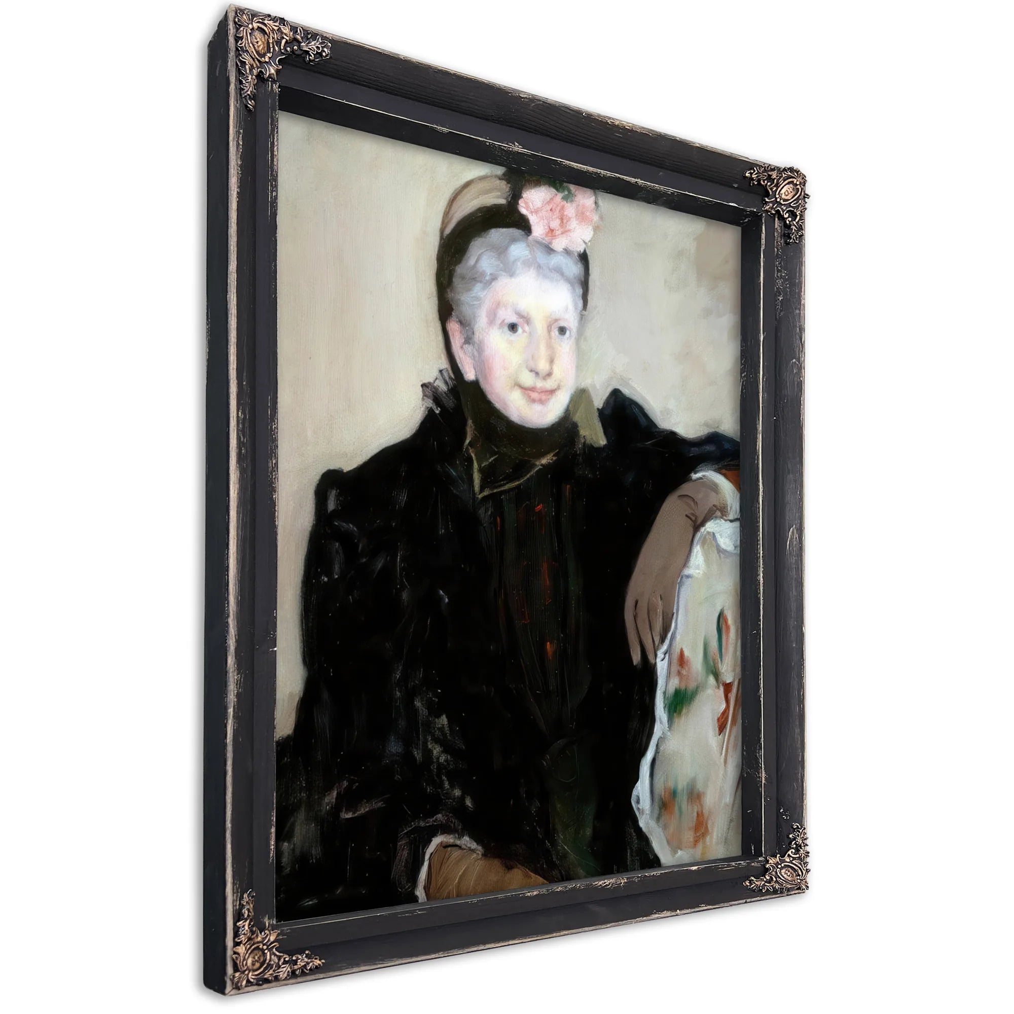 Portrait Of An Elderly Lady By Mary Cassatt Fine Art Print