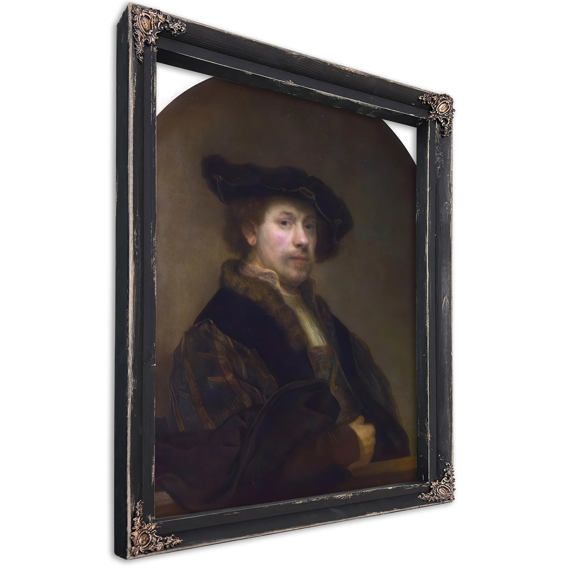 Self Portrait At The Age Of 34 By Rembrandt Fine Art Print