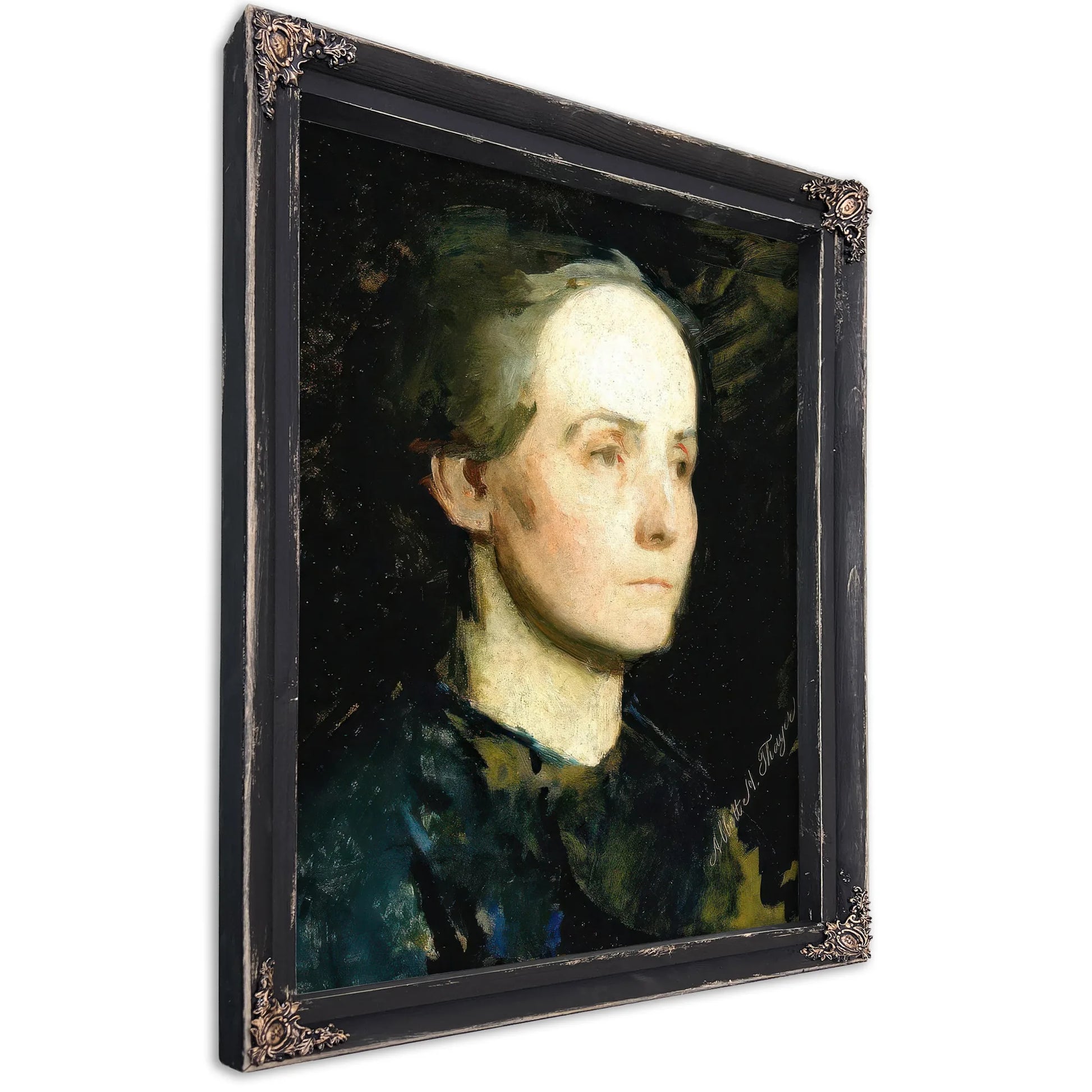 Portrait Of A Woman (Miss Gertrude Bloede) By Abbott Handerson Thayer Fine Art Print