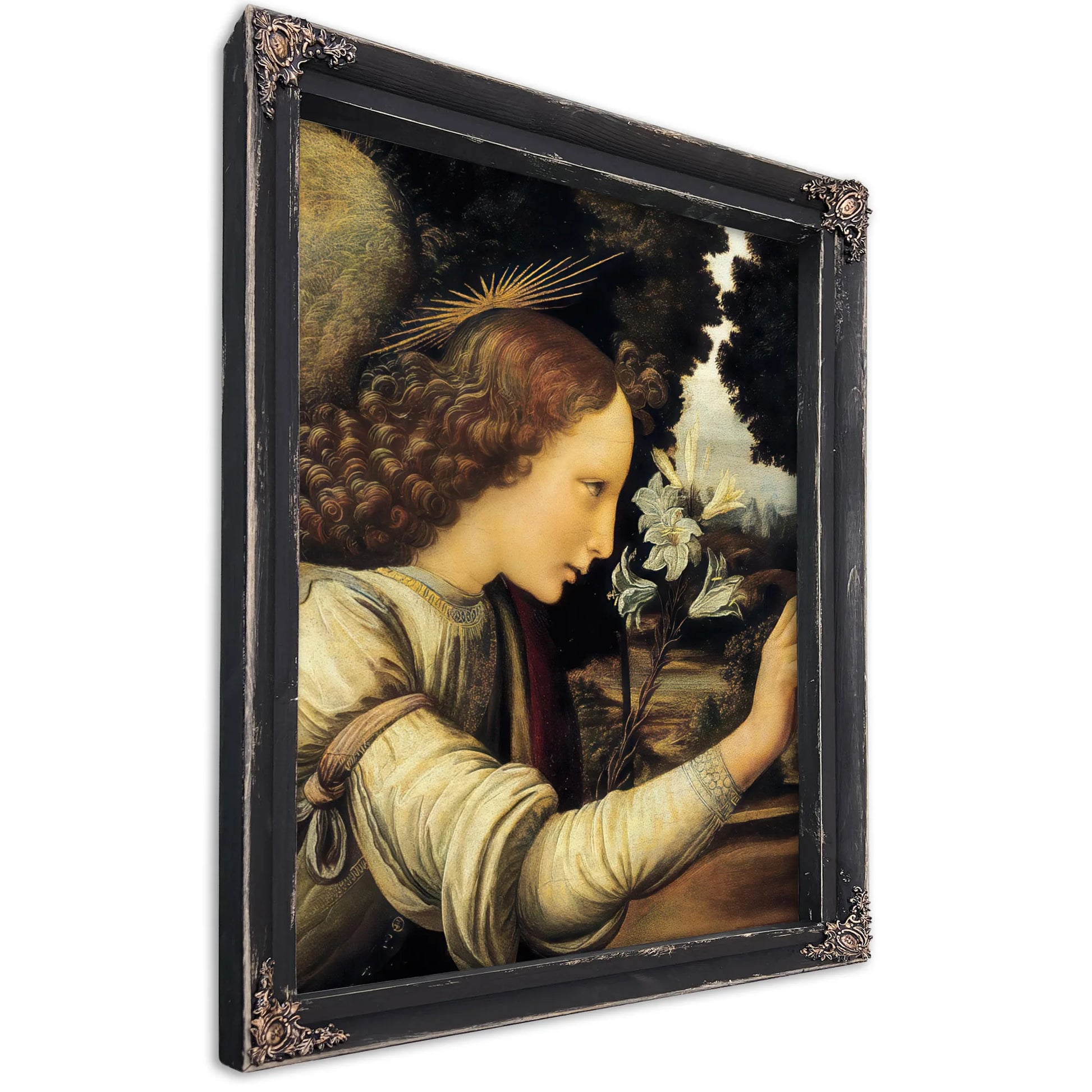 Angel By Leonardo Da Vinci Fine Art Print