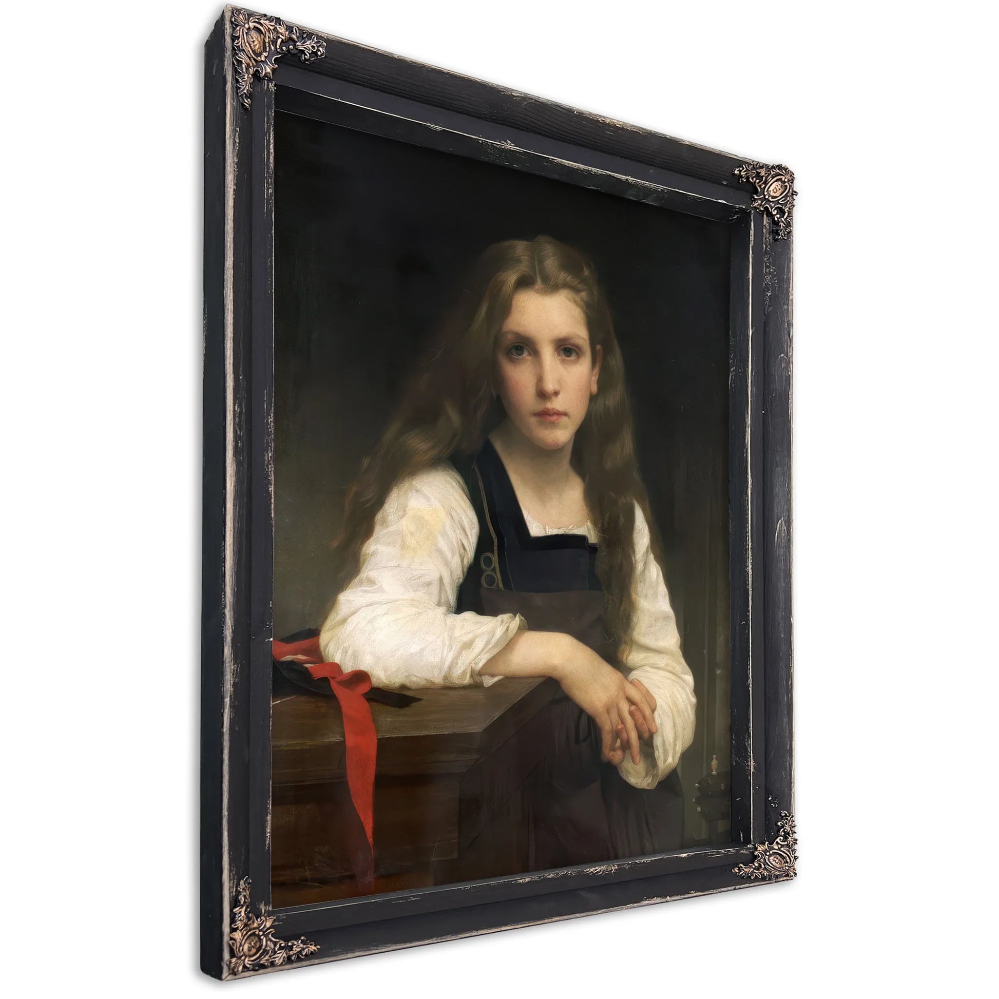 The Fair Spinner By William Adolphe Bouguereau Fine Art Print