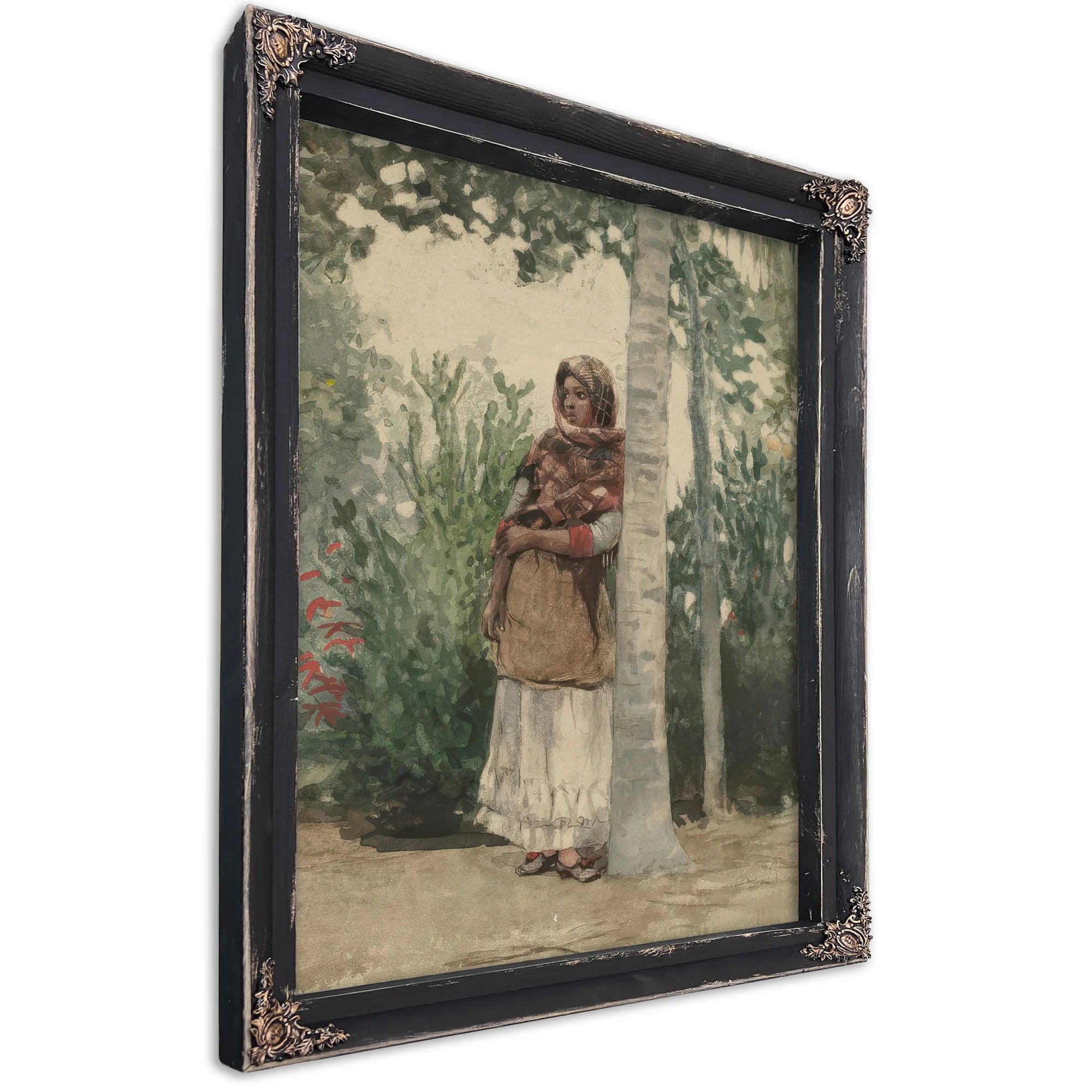 Under A Palm Tree By Winslow Homer Fine Art Print