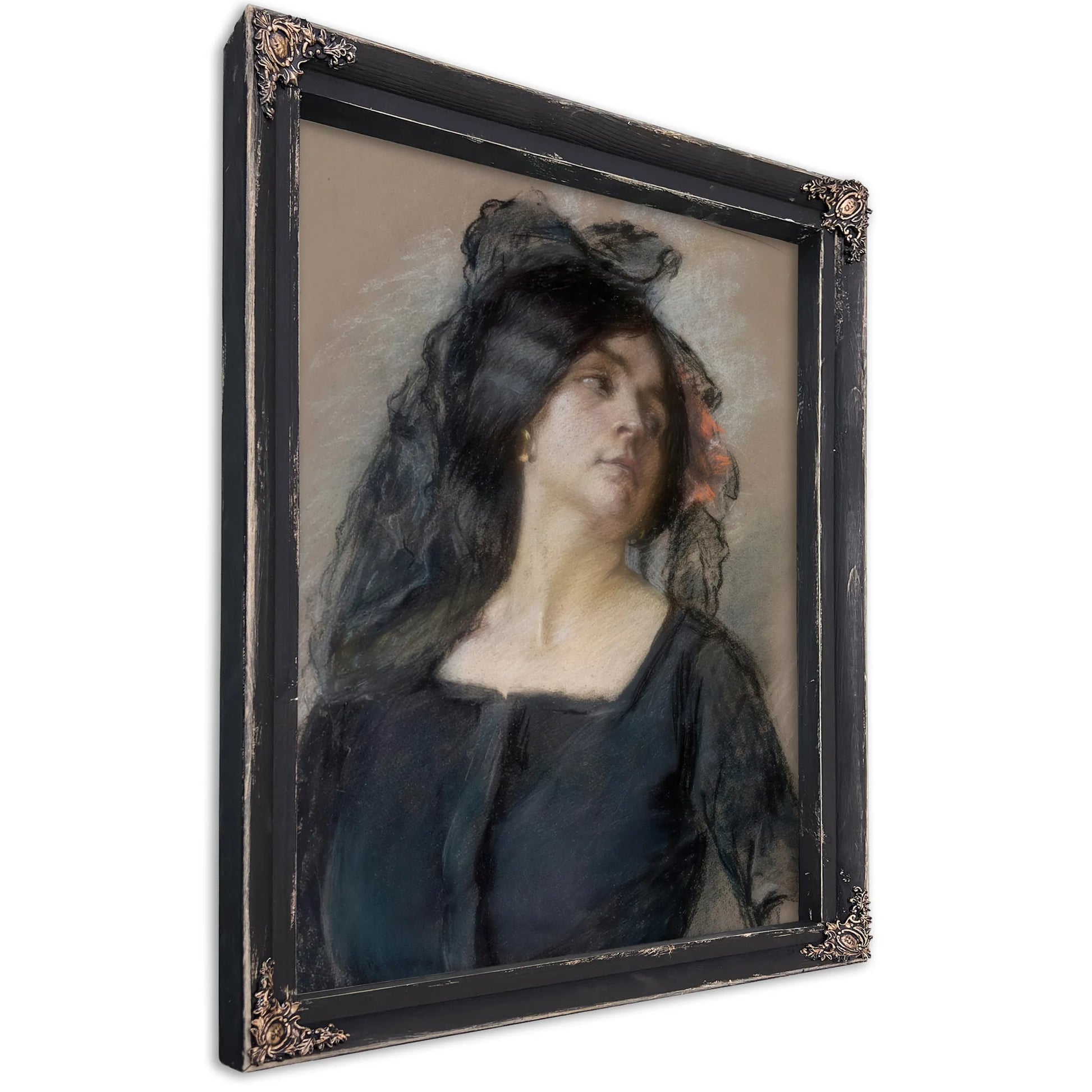 Spanish Woman By Alice Pike Barney Fine Art Print