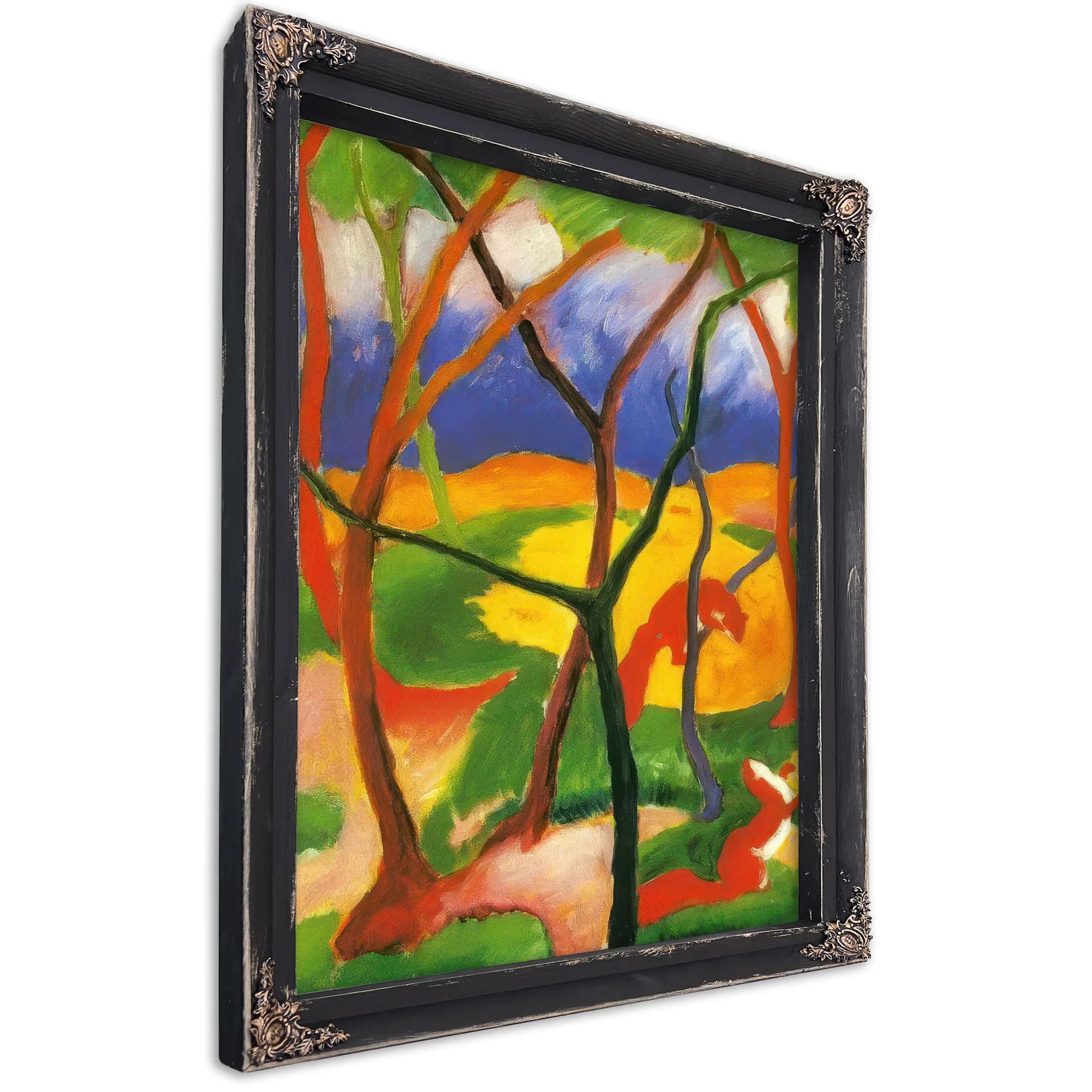 Weasels At Play By Franz Marc Fine Art Print
