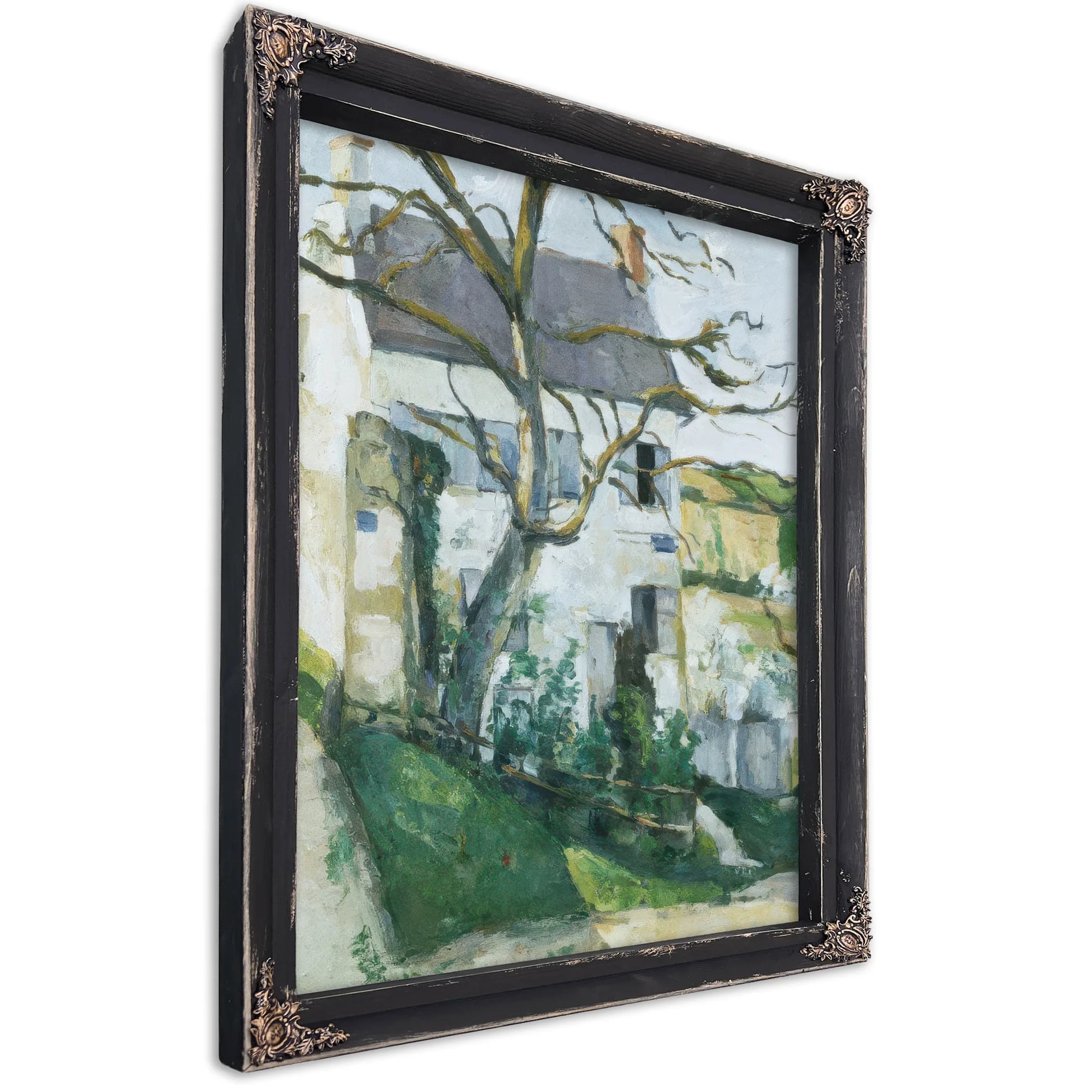 House And Tree By Paul Cezanne Fine Art Print