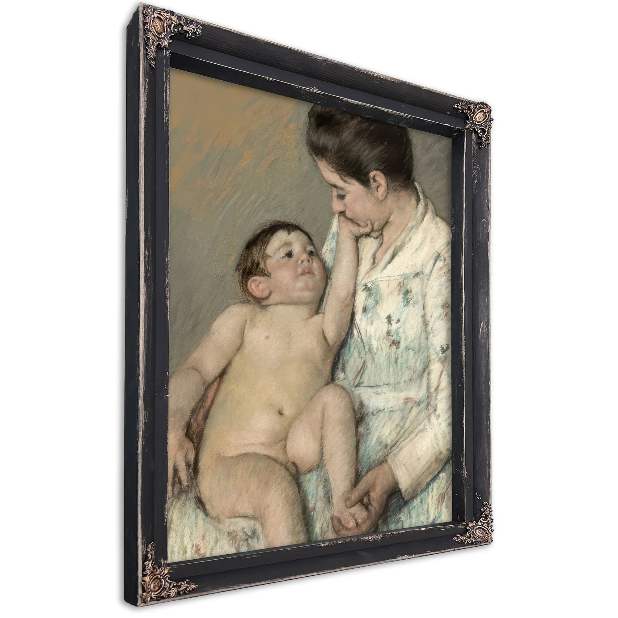 A Caress By Mary Cassatt Fine Art Print