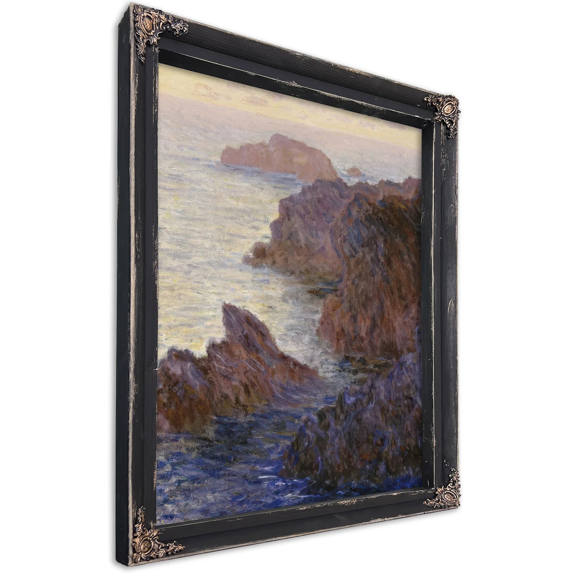 Rocky Point At Port Goulphar By Claude Monet Fine Art Print