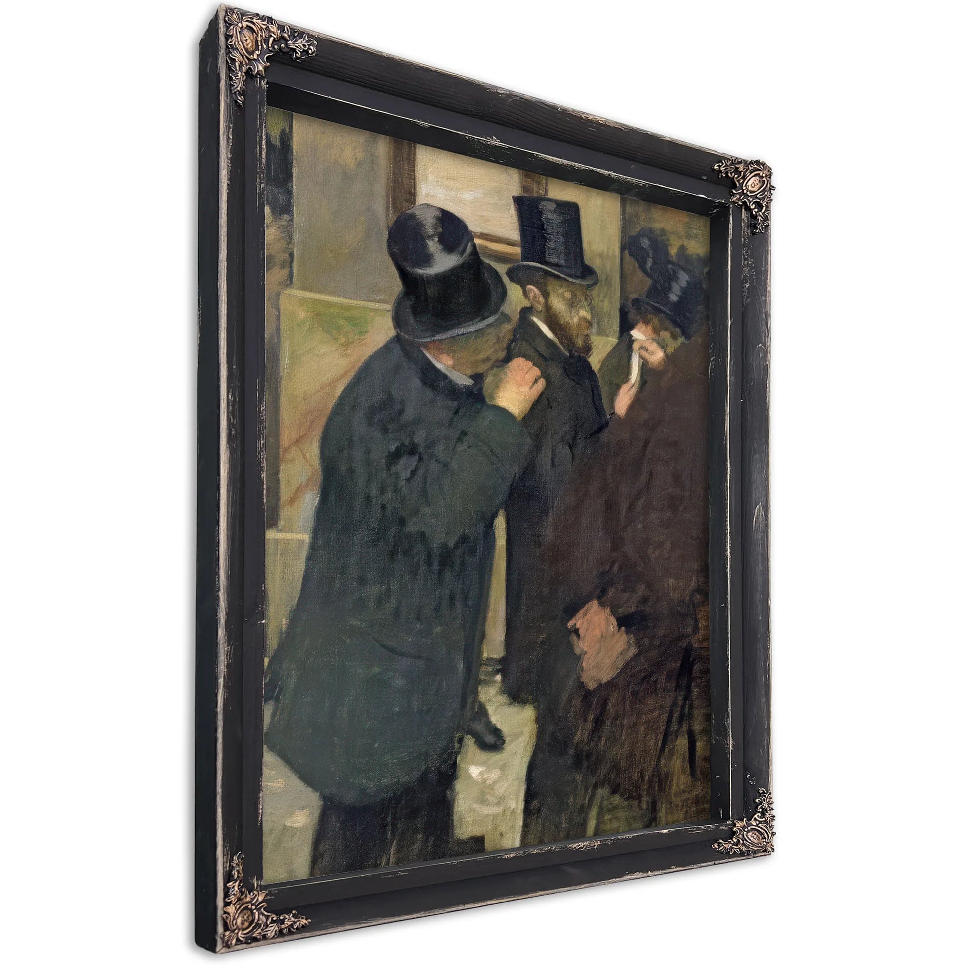 At The Stock Exchange By Edgar Degas Fine Art Print