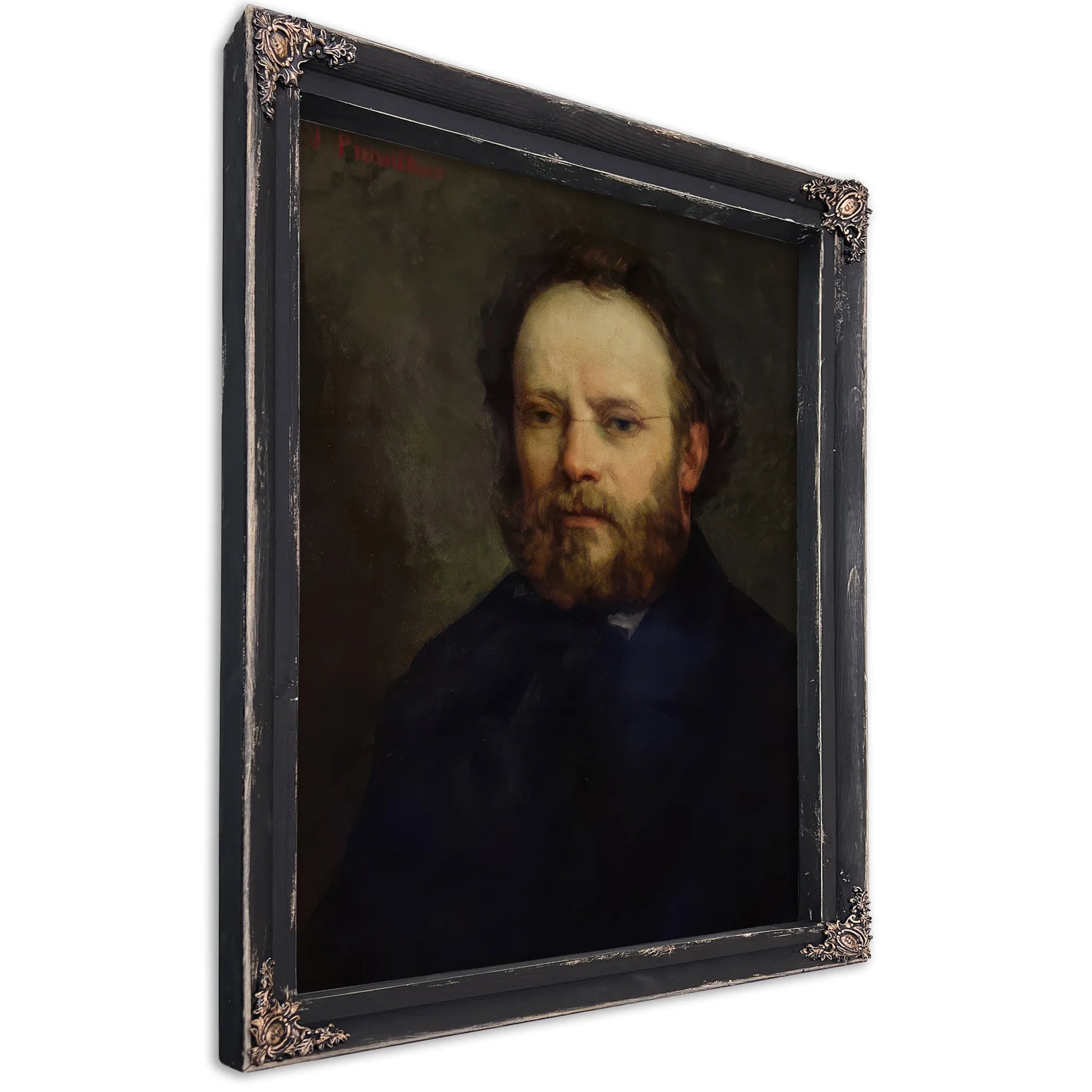 Portrait Of Pierre Joseph Proudhon (1809 65) By Jean Desire Gustave Courbet Fine Art Print