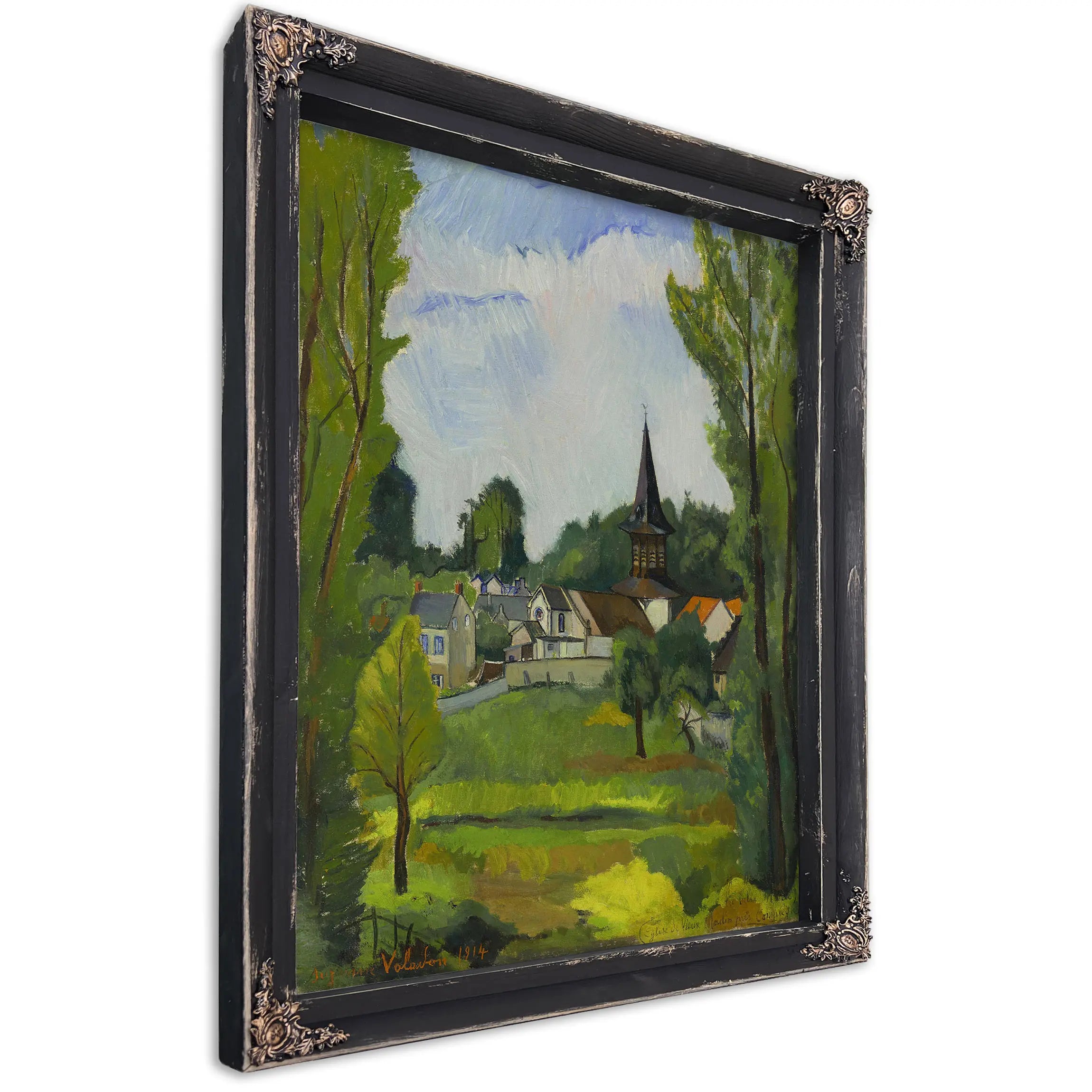 Glise De Vieux Moulin Pres Compiegne 1914 by Suzanne Valadon