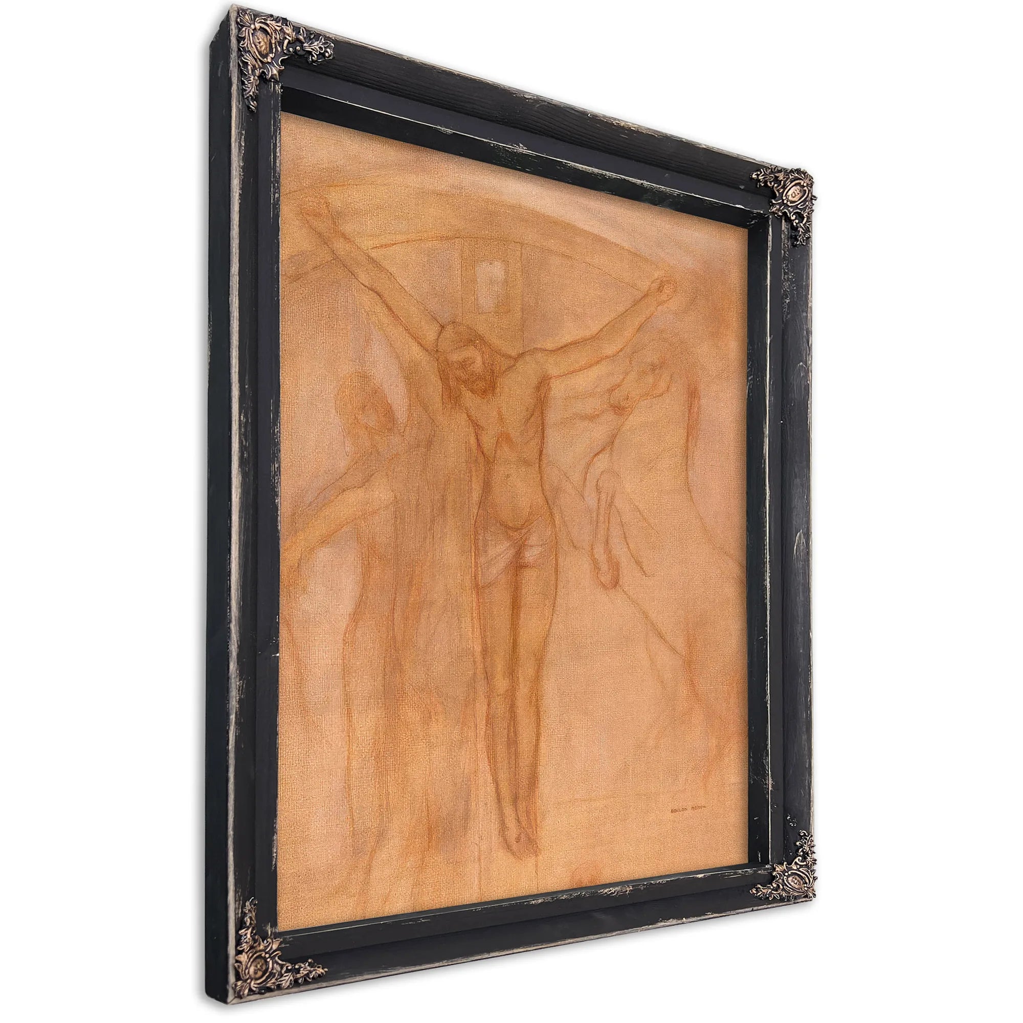 Christ On The Cross By Odilon Redon Fine Art Print