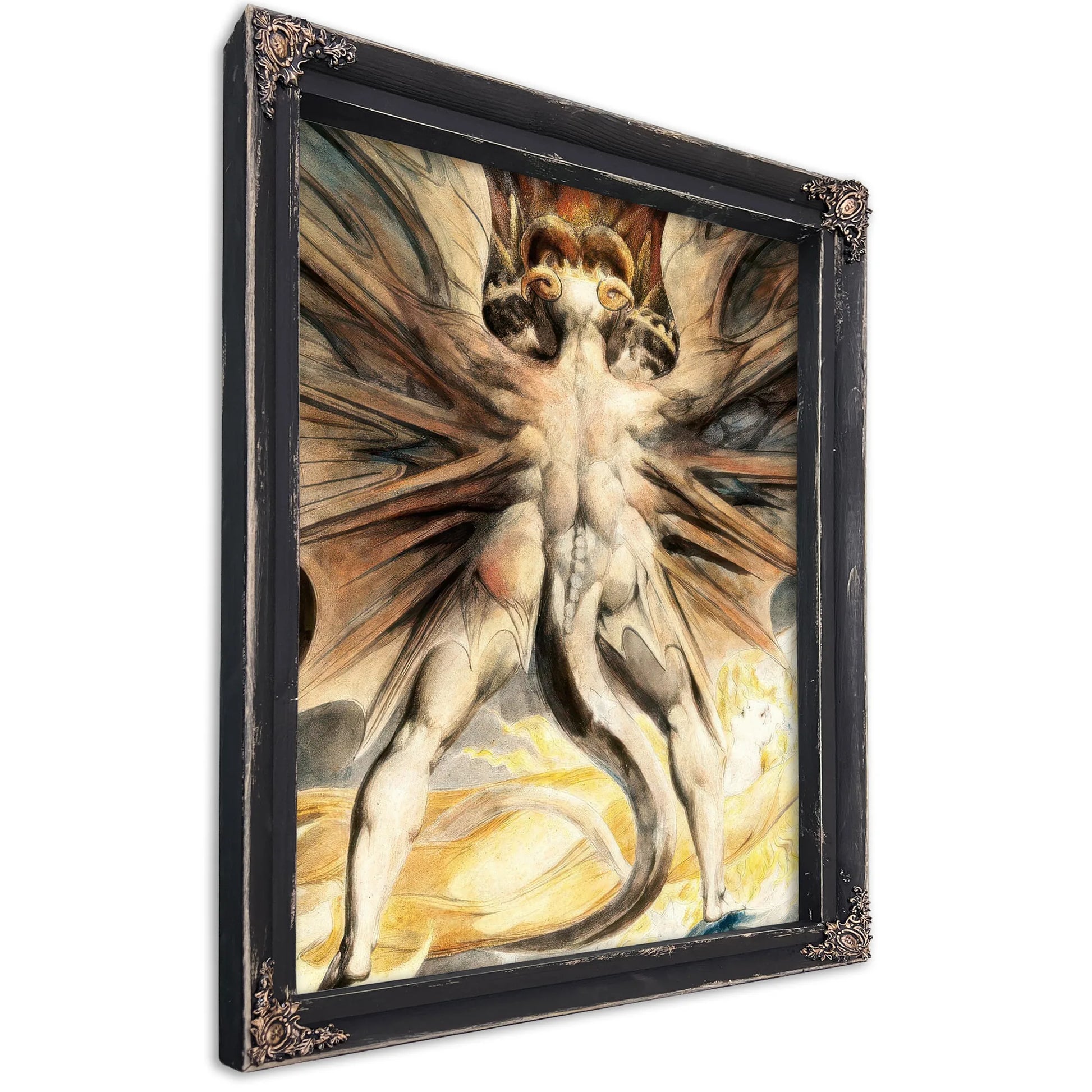 The Great Red Dragon And The Woman Clothed In Sun 1803 43 7 X 34 8 Cm Brooklyn Museum By William Blake Fine Art Print