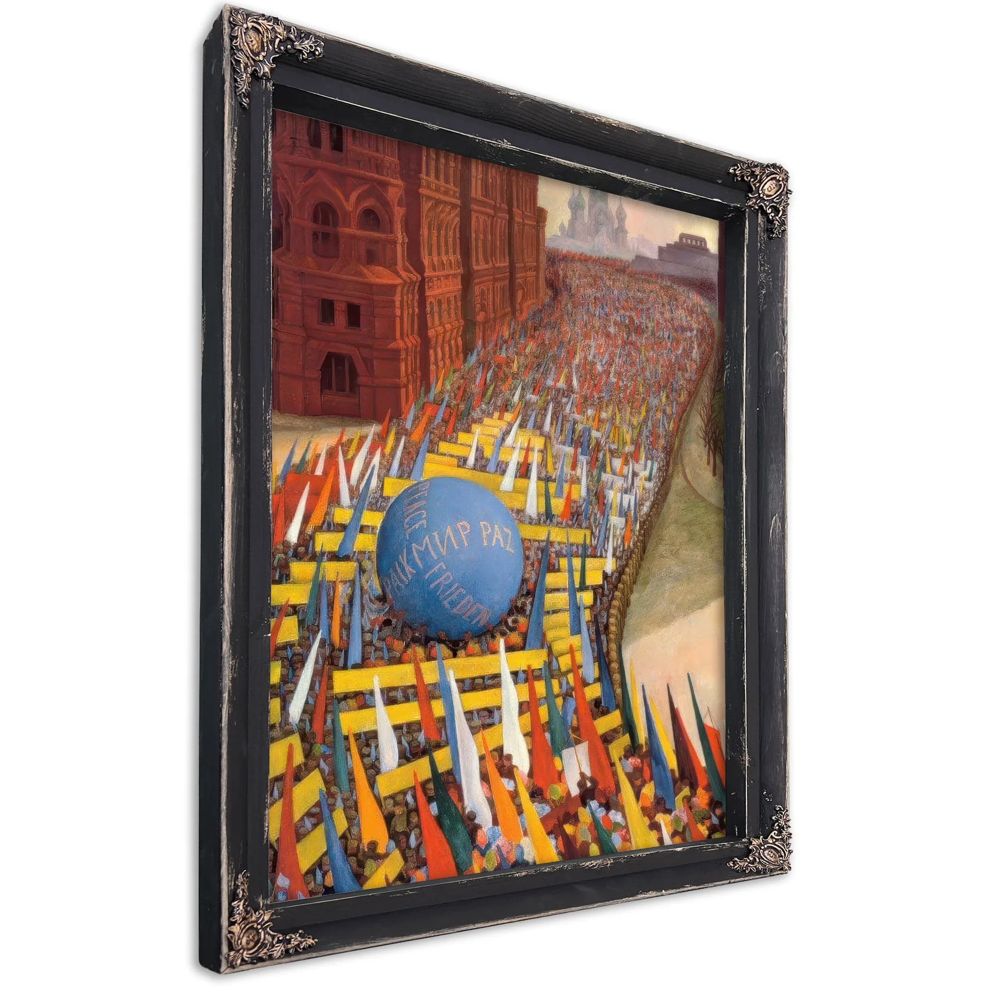 May Day Procession In Moscow By Diego Rivera Fine Art Print