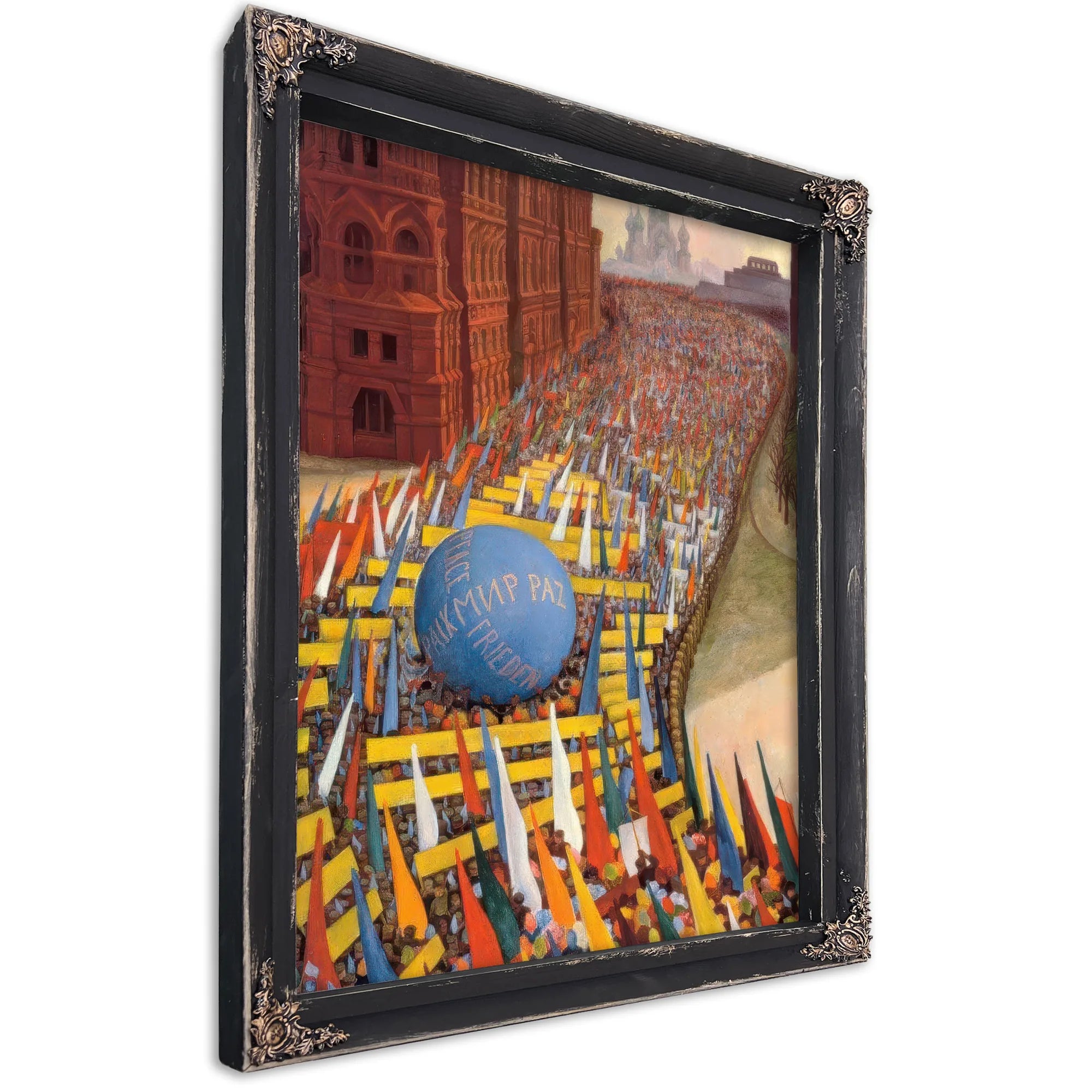 May Day Procession In Moscow By Diego Rivera Fine Art Print