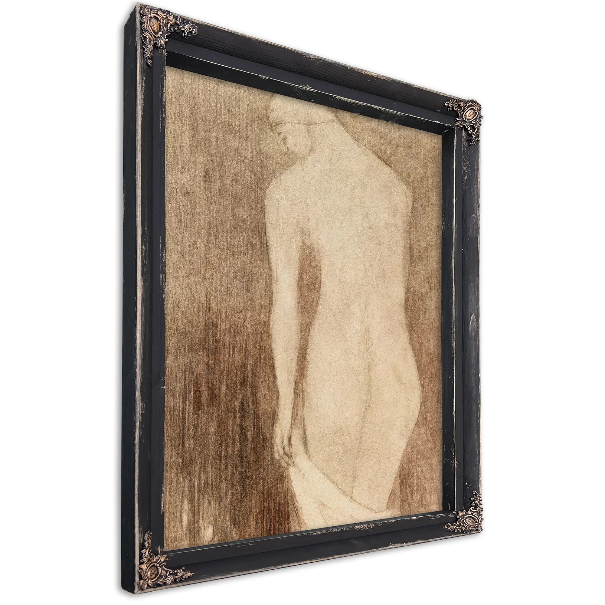 Nude Woman Seen From Behind By Odilon Redon Fine Art Print