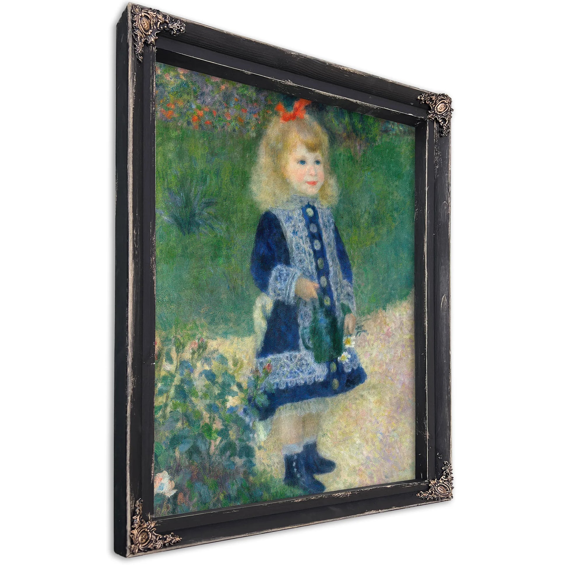 A Girl With A Watering Can 1876 2 By Pierre Auguste Renoir Fine Art Print