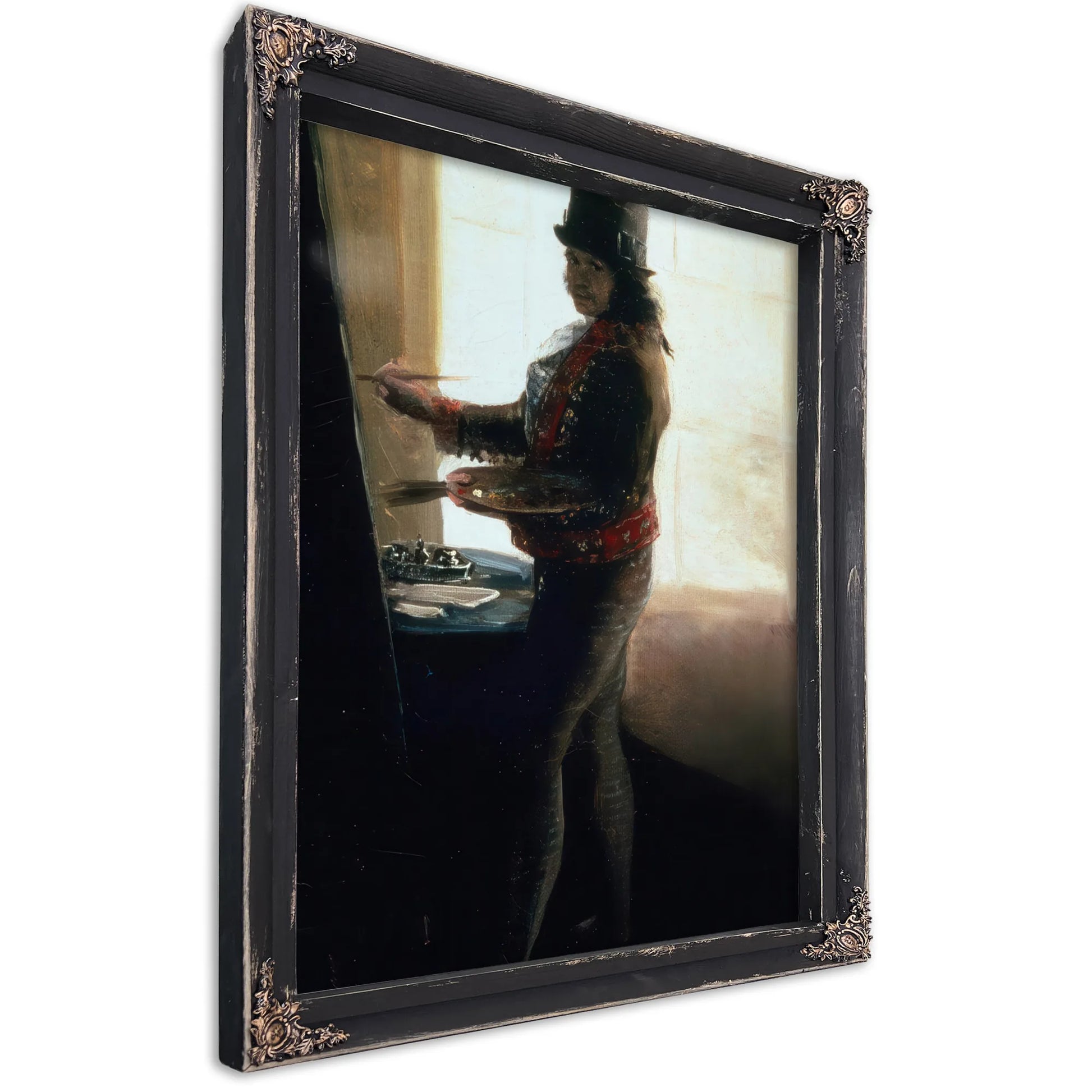 Self Portrait In The Studio By Francisco De Goya Fine Art Print