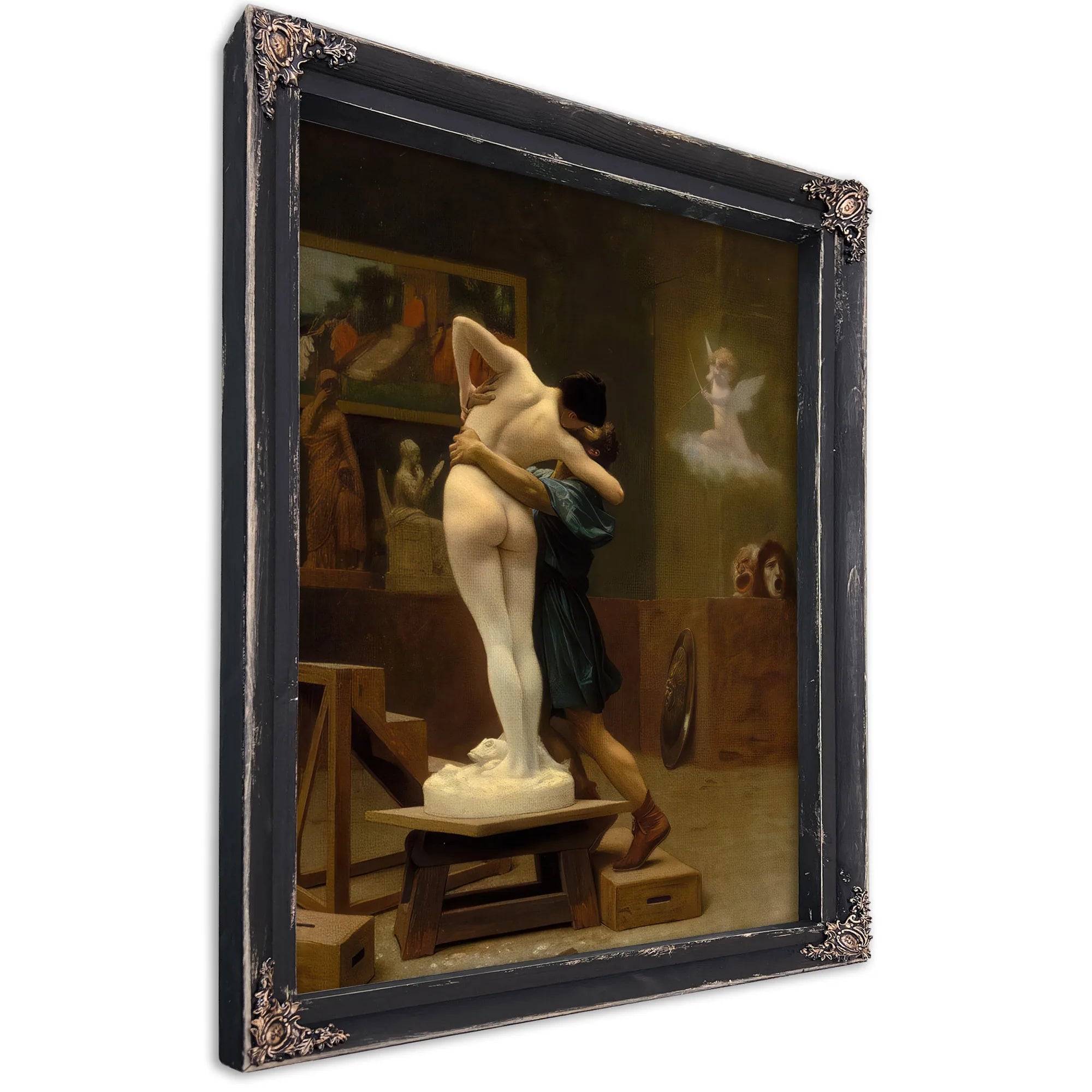 Pygmalion And Galatea By Jean Leon Gerome Ferris Fine Art Print