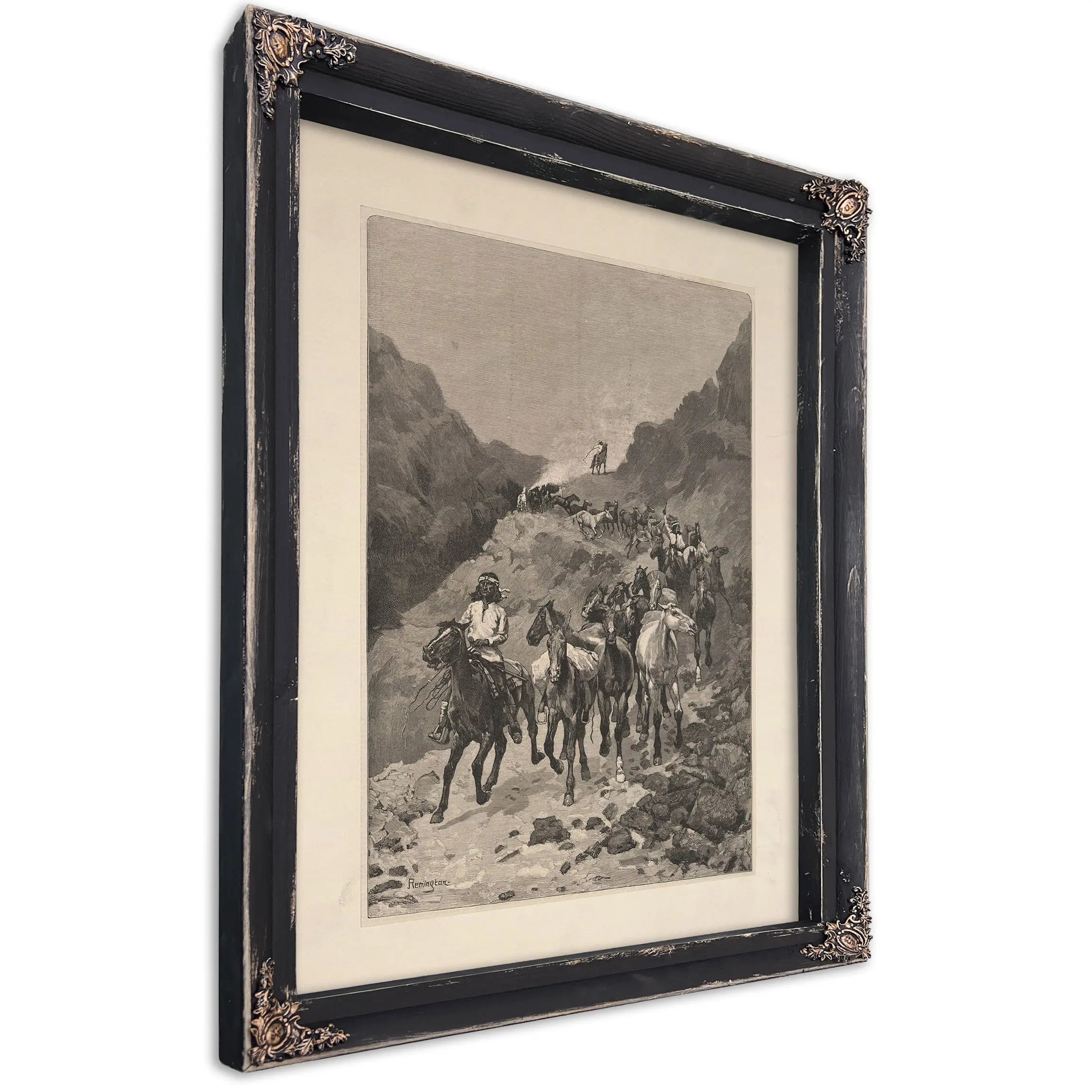 Geronimo And His Band Returning From A Raid Into Mexico by Frederic Remington
