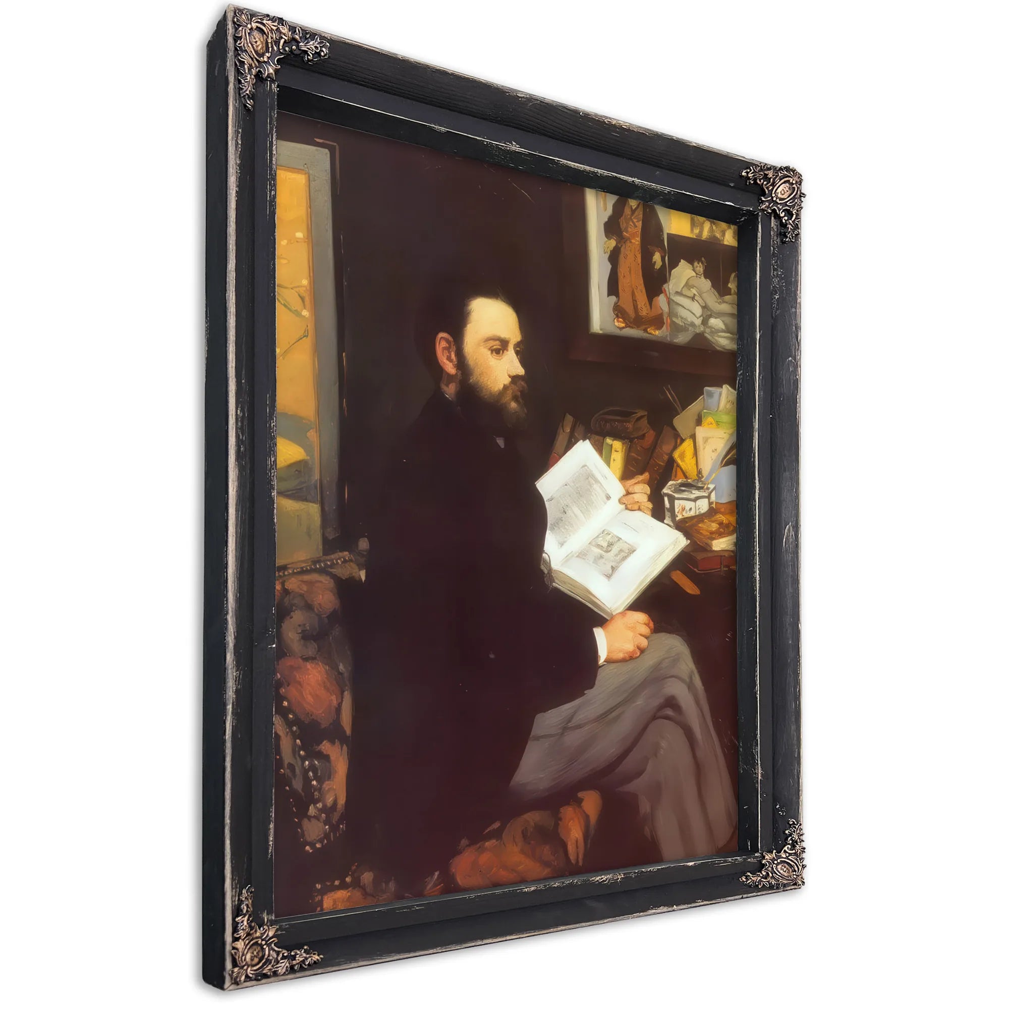 Portrait Of Emile Zola By Edouard Manet Fine Art Print