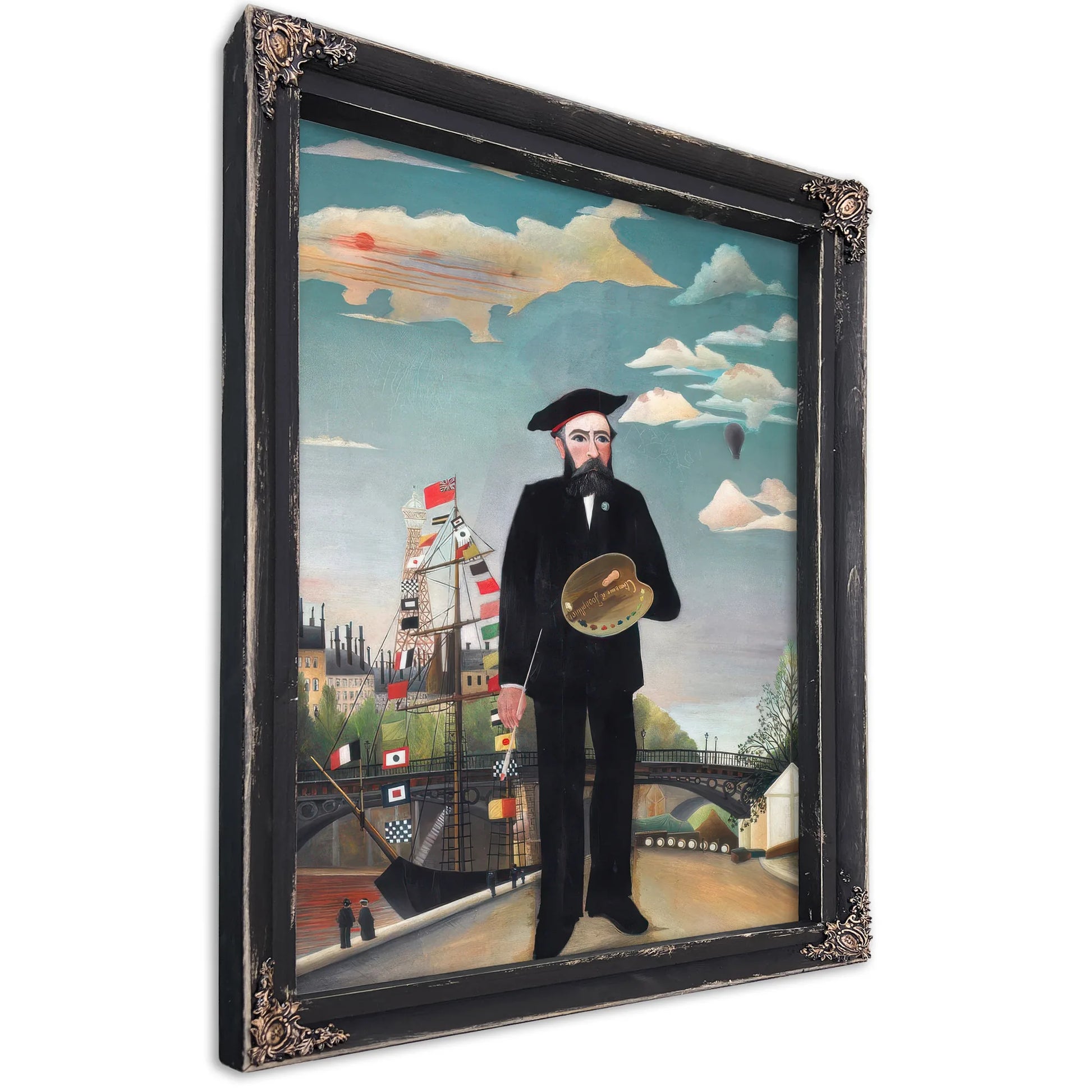 Myself Portrait Landscape By Henri Julien Felix Rousseau Fine Art Print