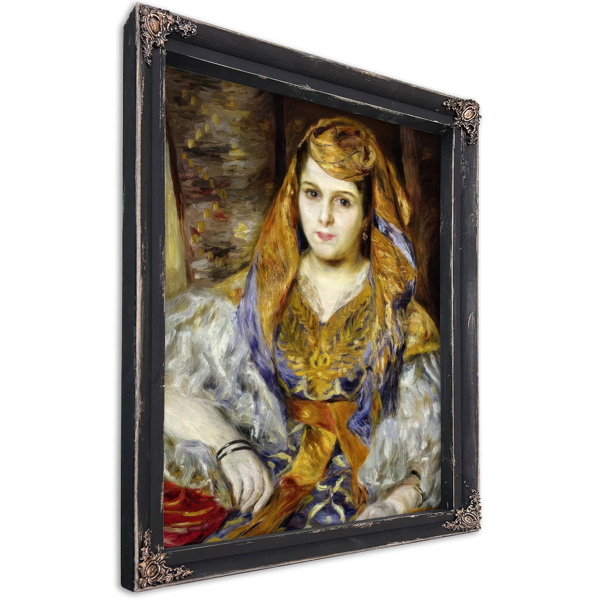 Mme. Clementine Stora In Algerian Dress By Pierre Auguste Renoir Fine Art Print