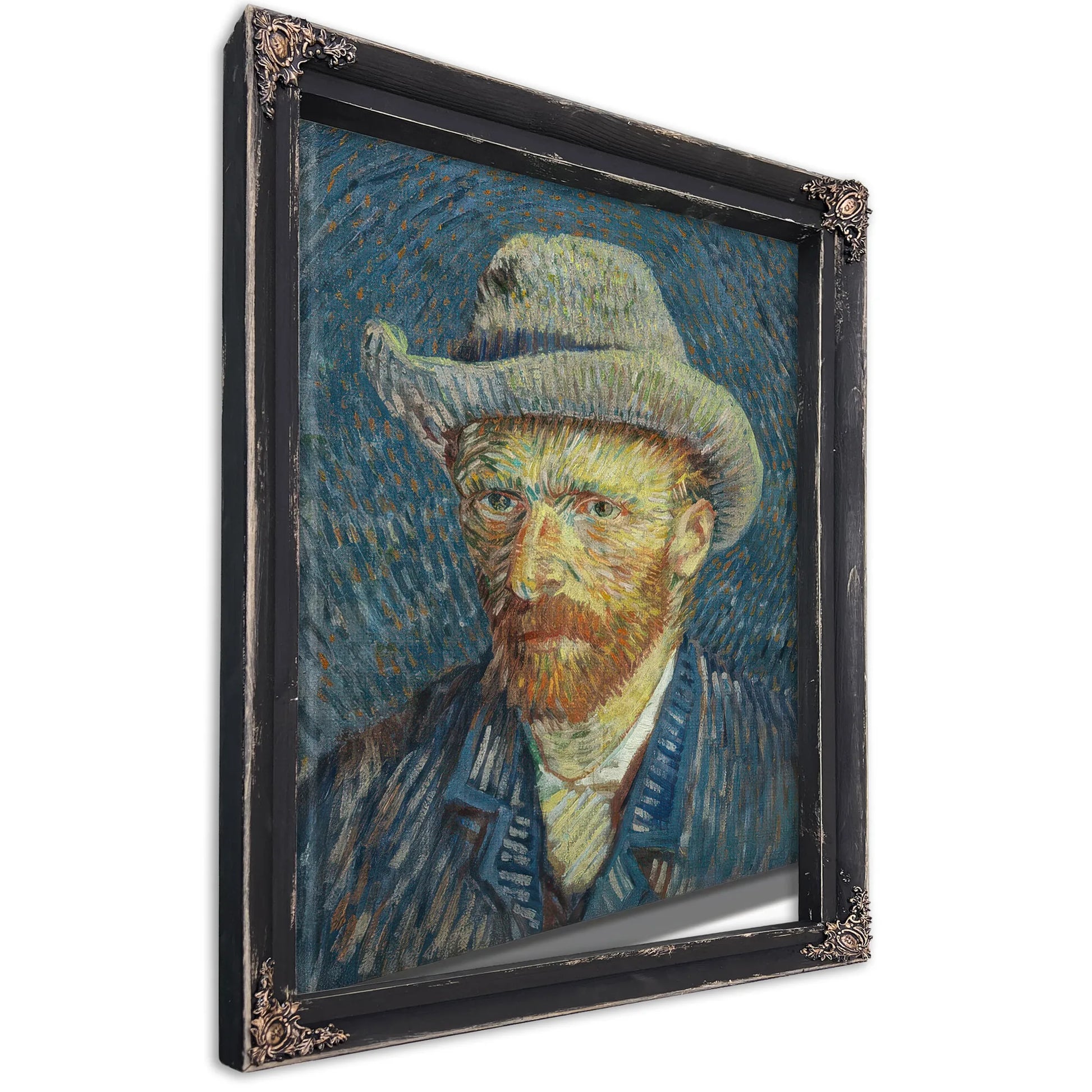 Self Portrait With Grey Felt Hat By Vincent Van Gogh Fine Art Print