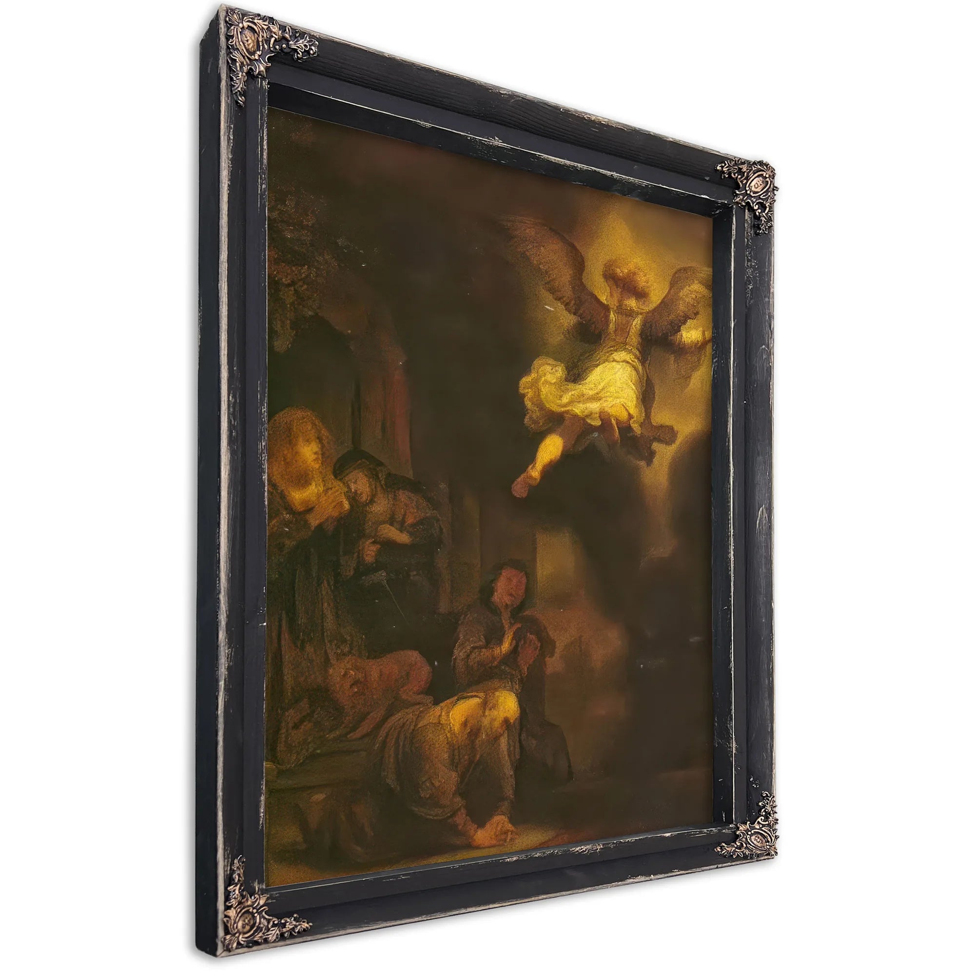 The Angel Leaving Tobias And His Family 1637 By Rembrandt Fine Art Print