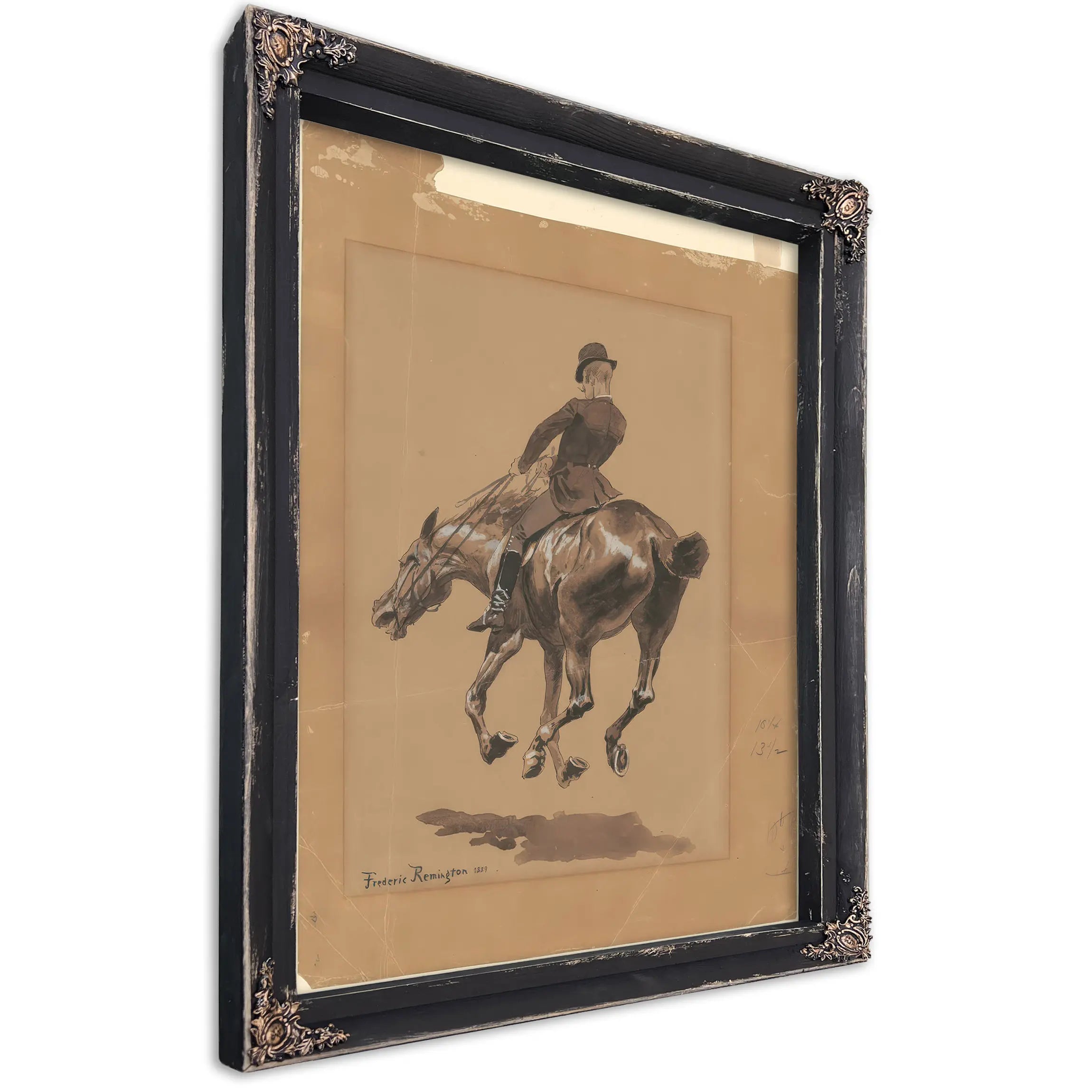 On The Bridle Path Central Park New York by Frederic Remington